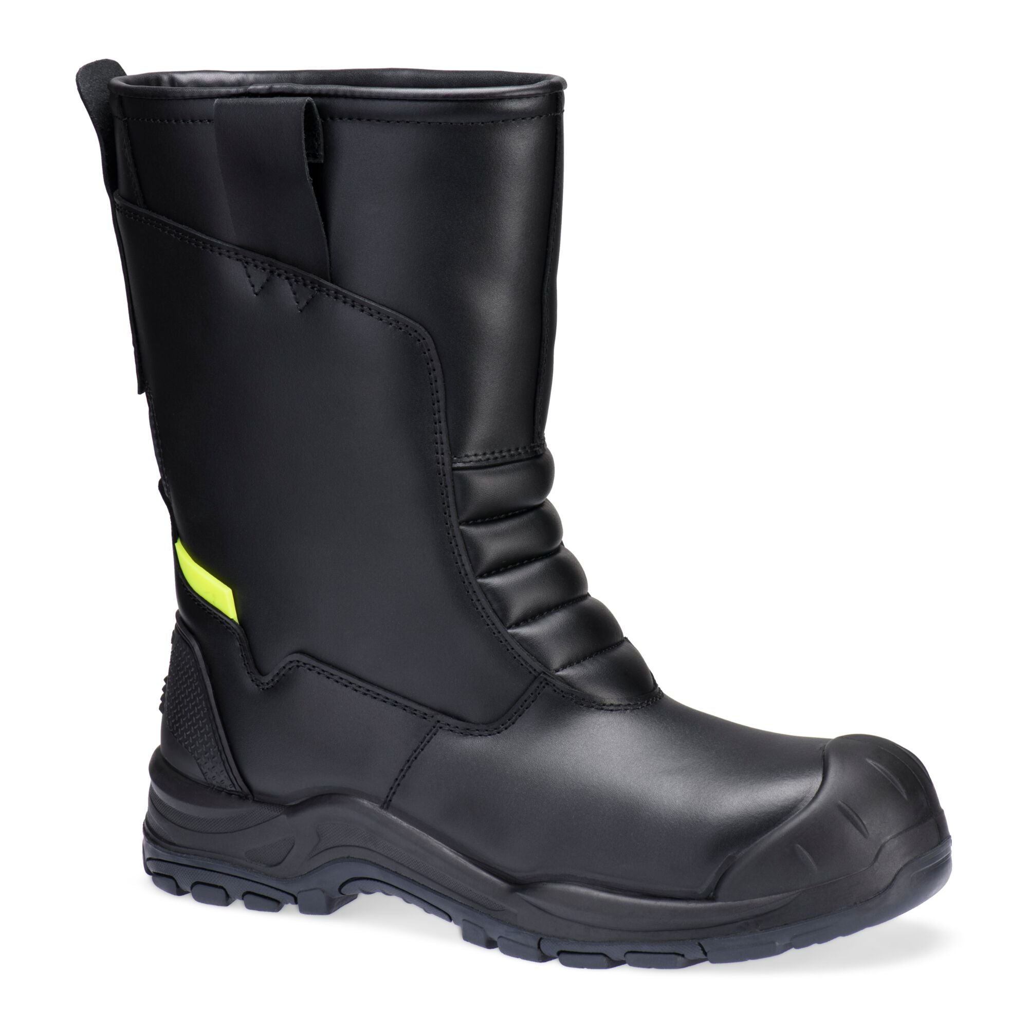 Stalen Lederen Winterlaars S3L SC HRO CI SR FD07 - Zwart - opname 4