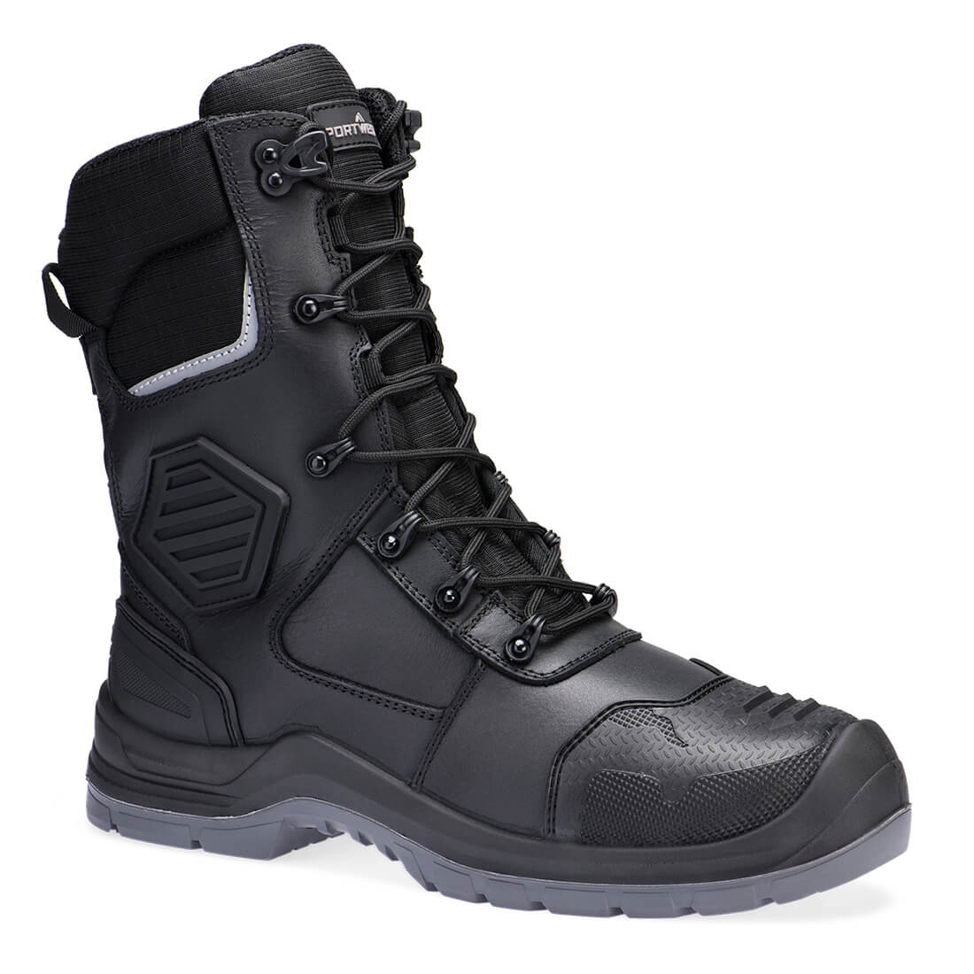 Verbundleder hoher Stiefel S7L HRO M CI LG SC AN SR FO