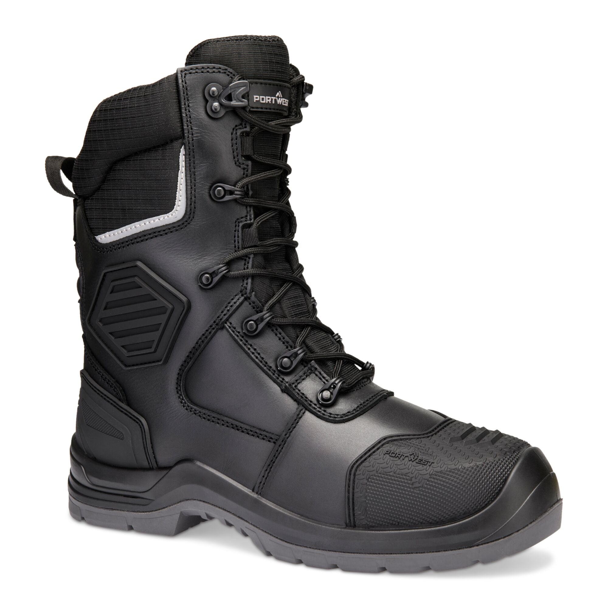 Samengesteld leder Hoge schoen S7L HRO M CI LG SC AN SR FO FD26 - Zwart - opname 4