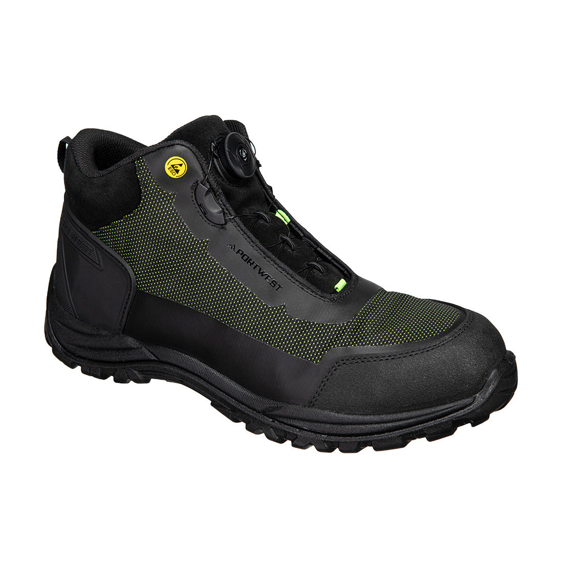 Composite Textile Mid Boot S3S ESD SR FO - Black/Green