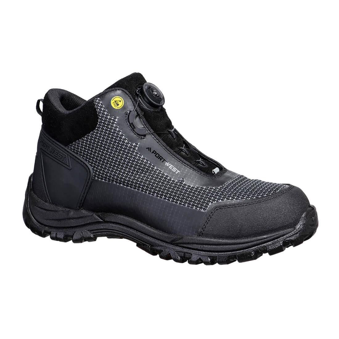 Composite Textile Mid Boot S3S ESD SR FO - Black/Grey