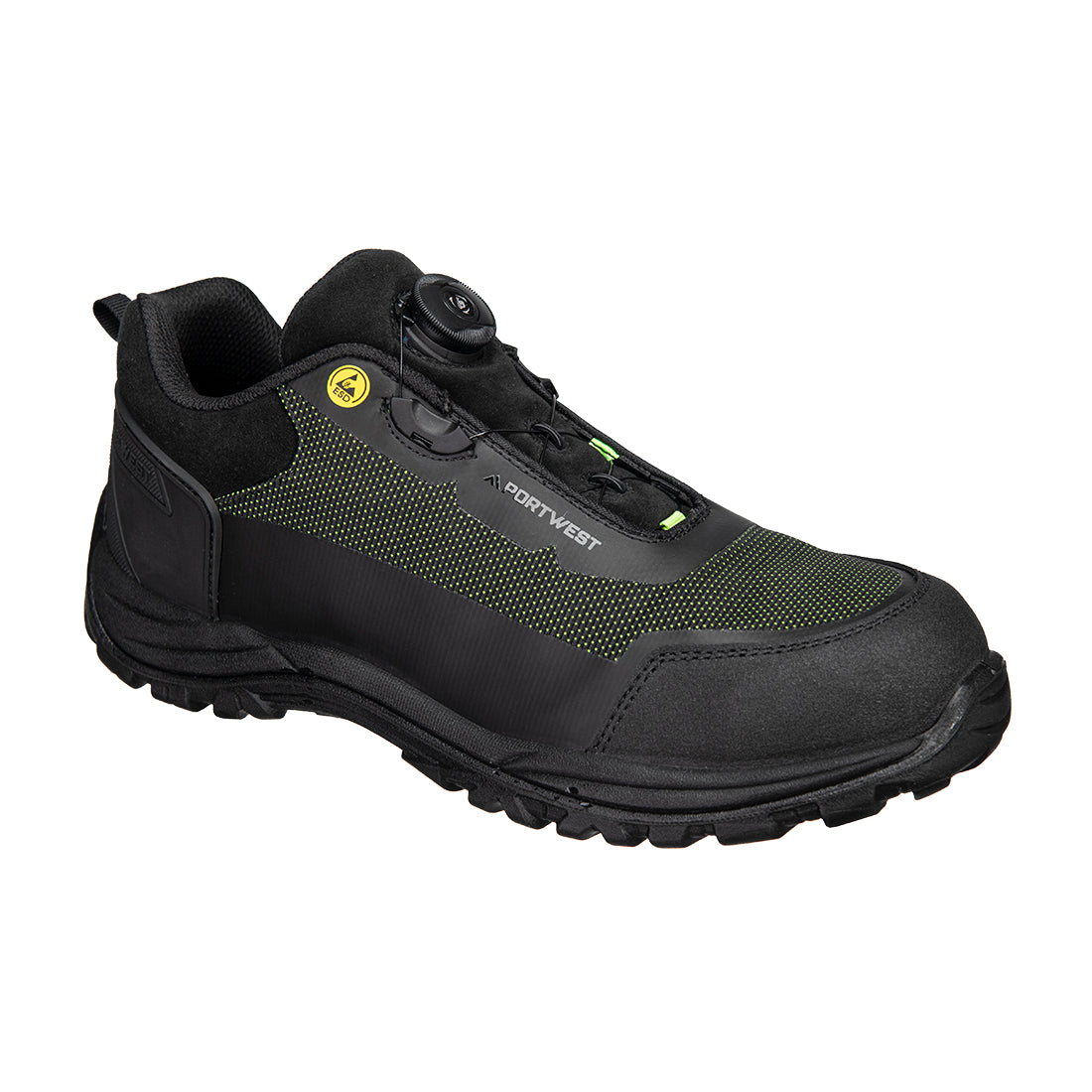 Composite Textile Low Shoe S3S ESD SR FO - Black/Green