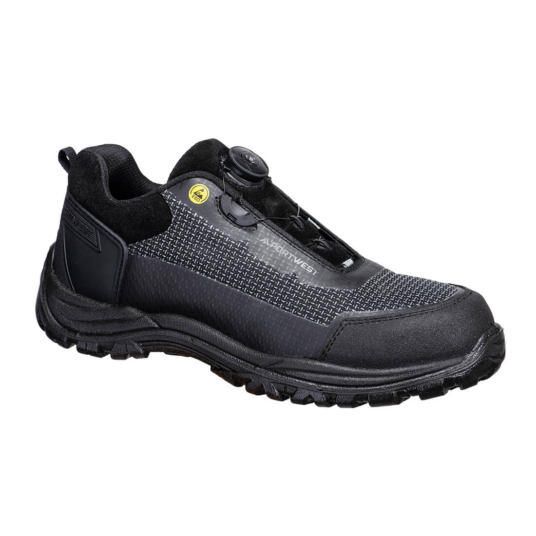 Composite Textile Low Shoe S3S ESD SR FO - Black/Grey