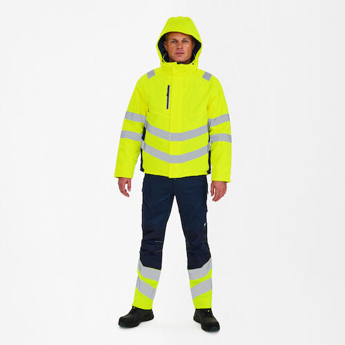 Safety+ winterjack - Geel/Blue Ink