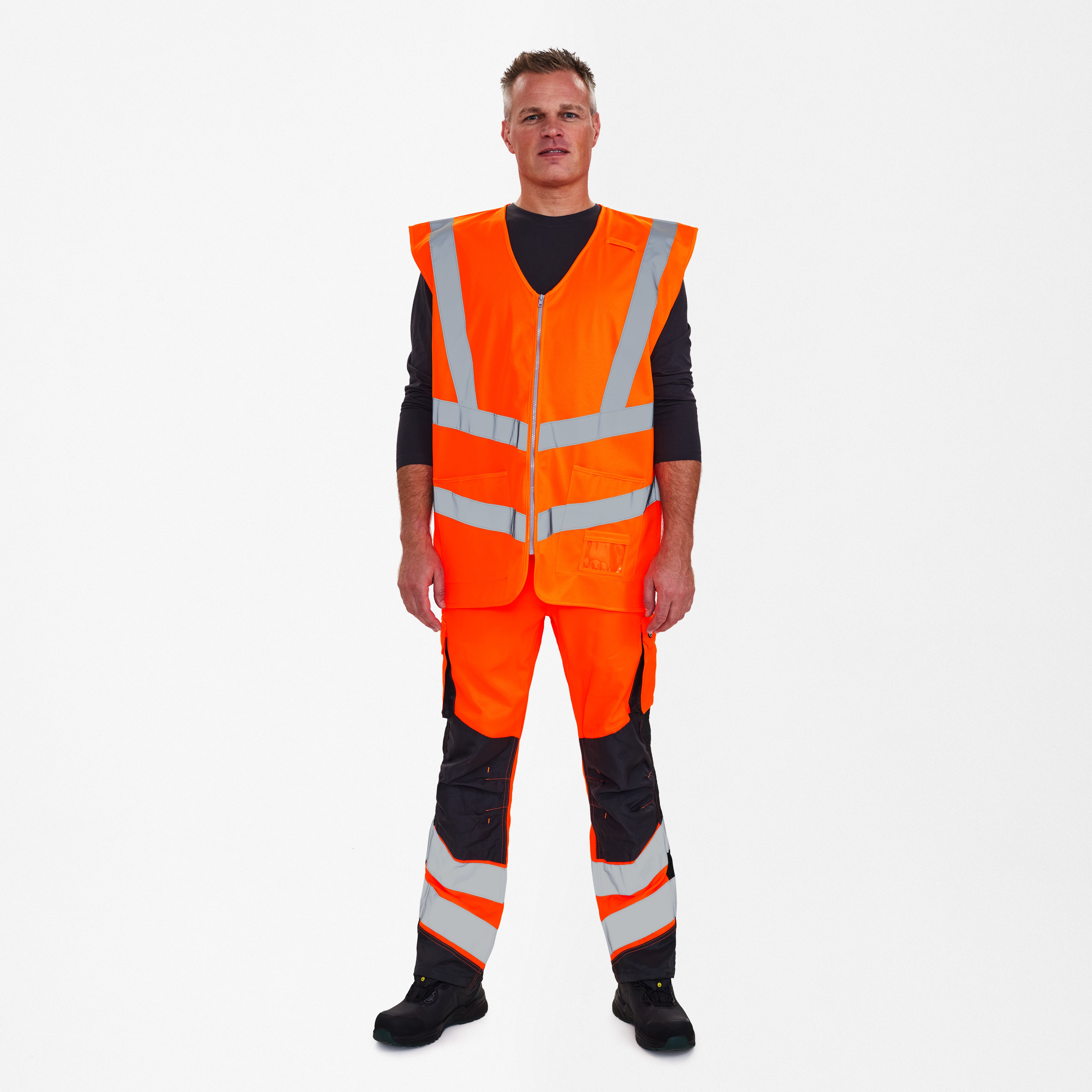Safety wegenvest met rits