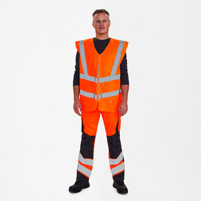 Safety wegenvest met rits