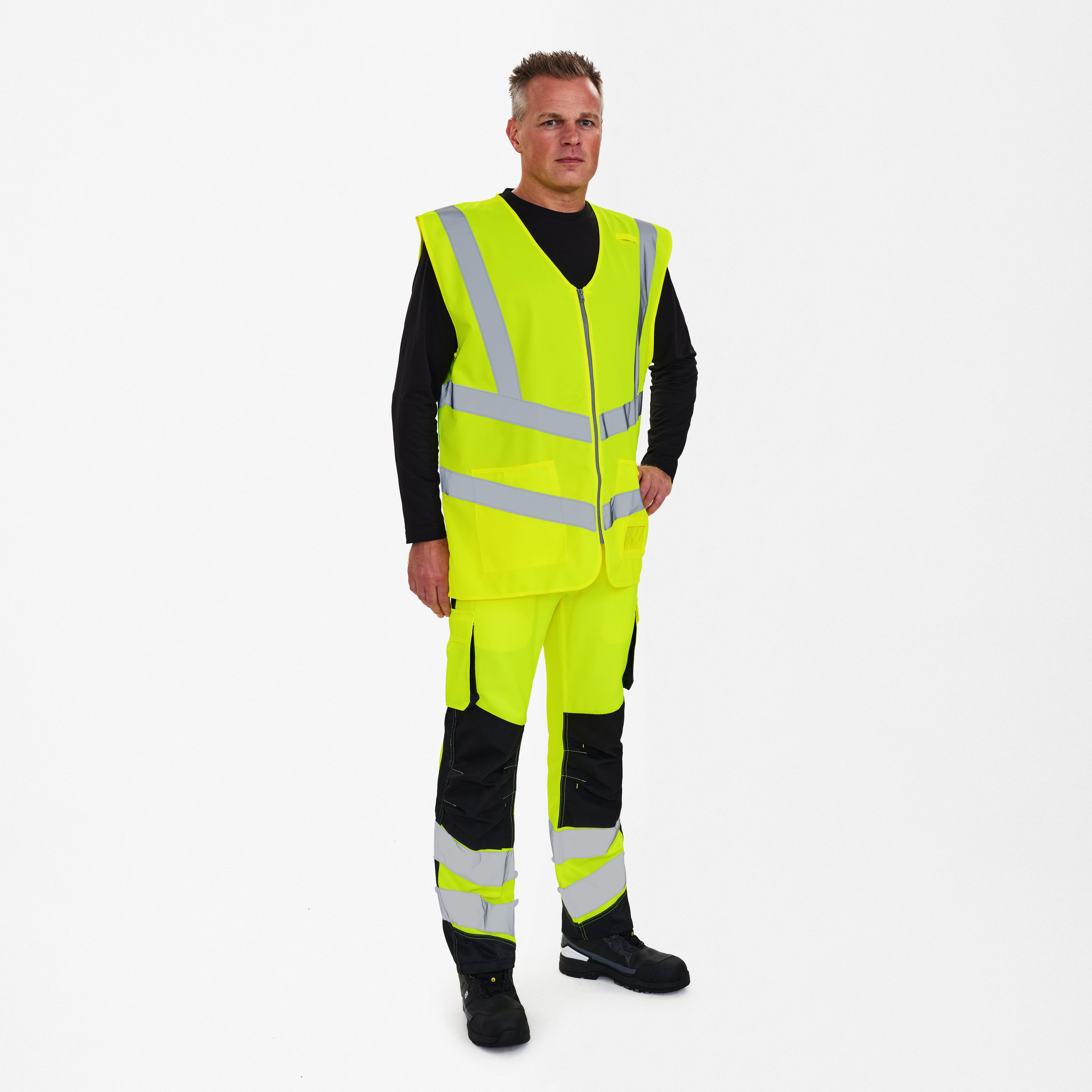 Safety wegenvest met rits
