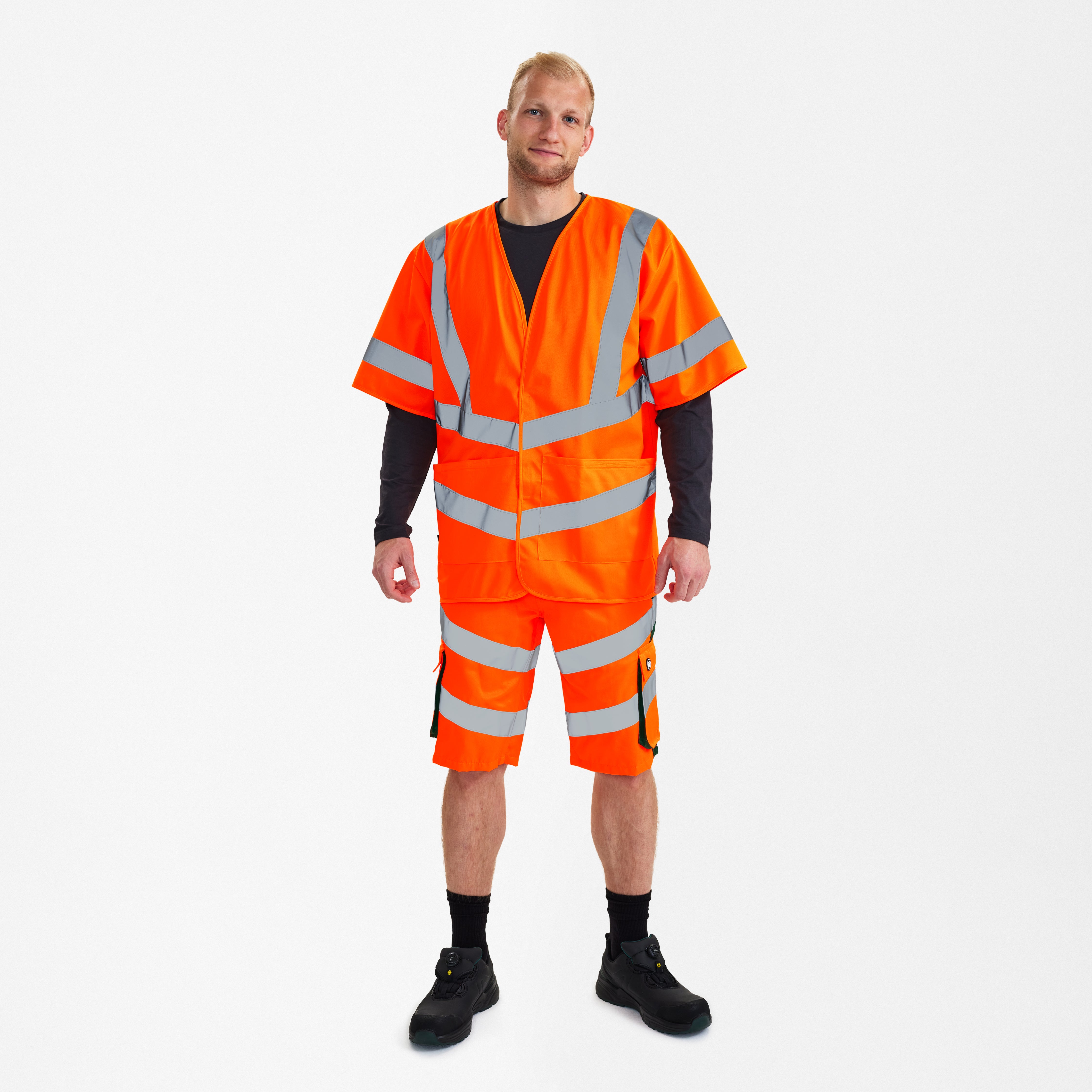 Safety wegenvest met mouwen