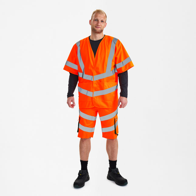 Safety wegenvest met mouwen