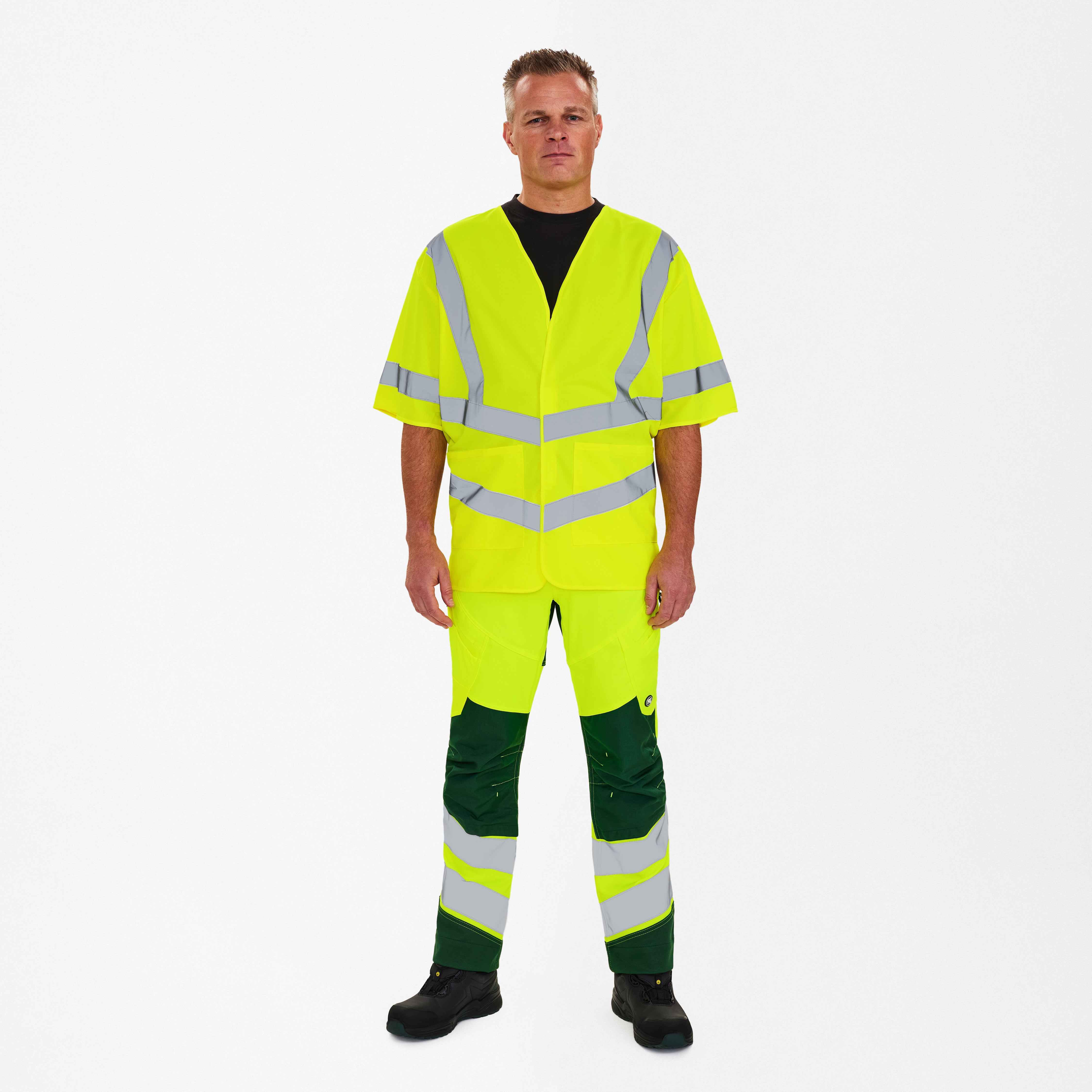 Safety wegenvest met mouwen