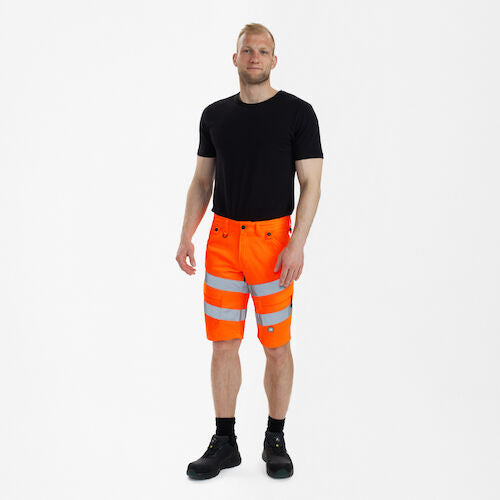 Safety shorts 4-weg - Hi-vis Orange / Anthracite Grey