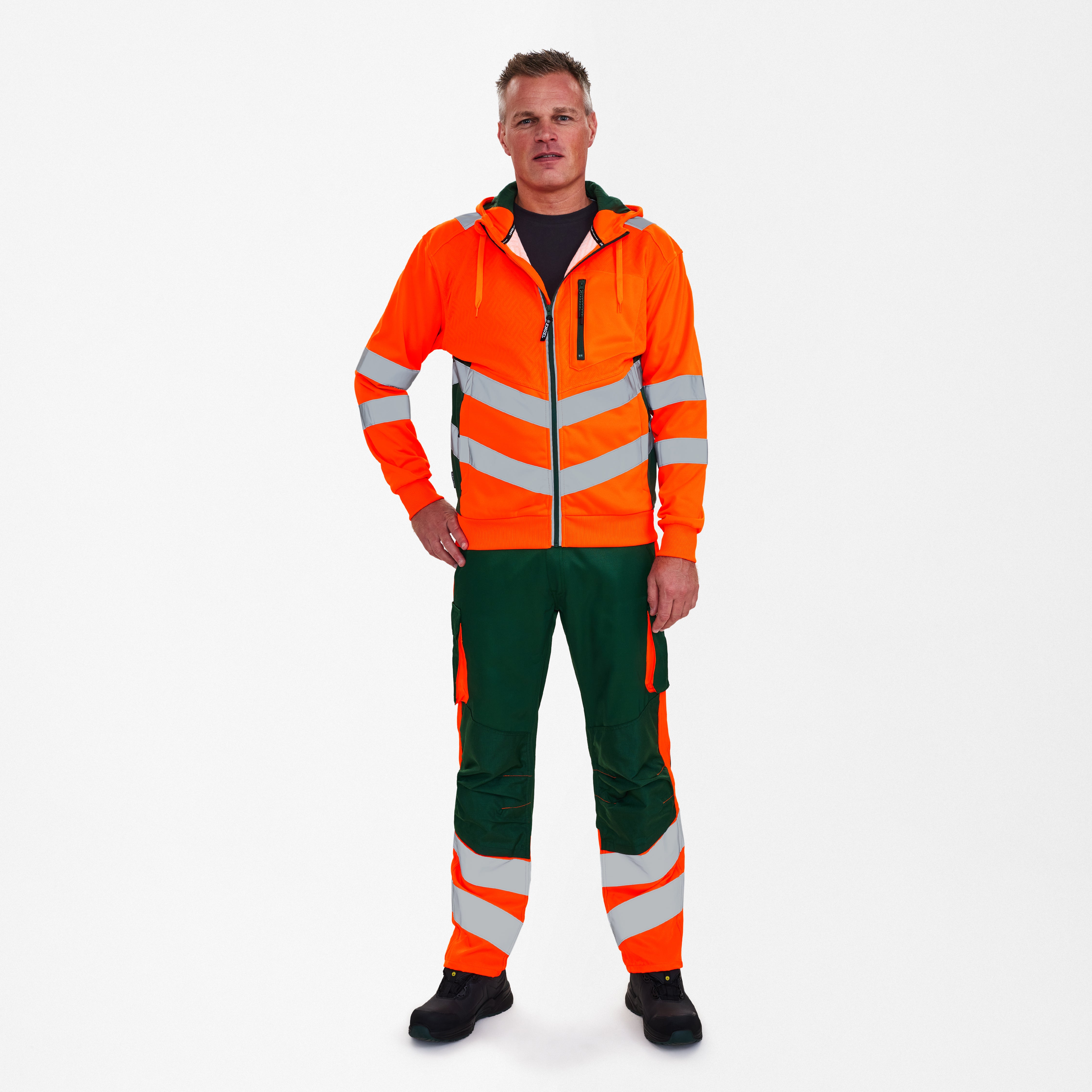 Safety sweat cardigan