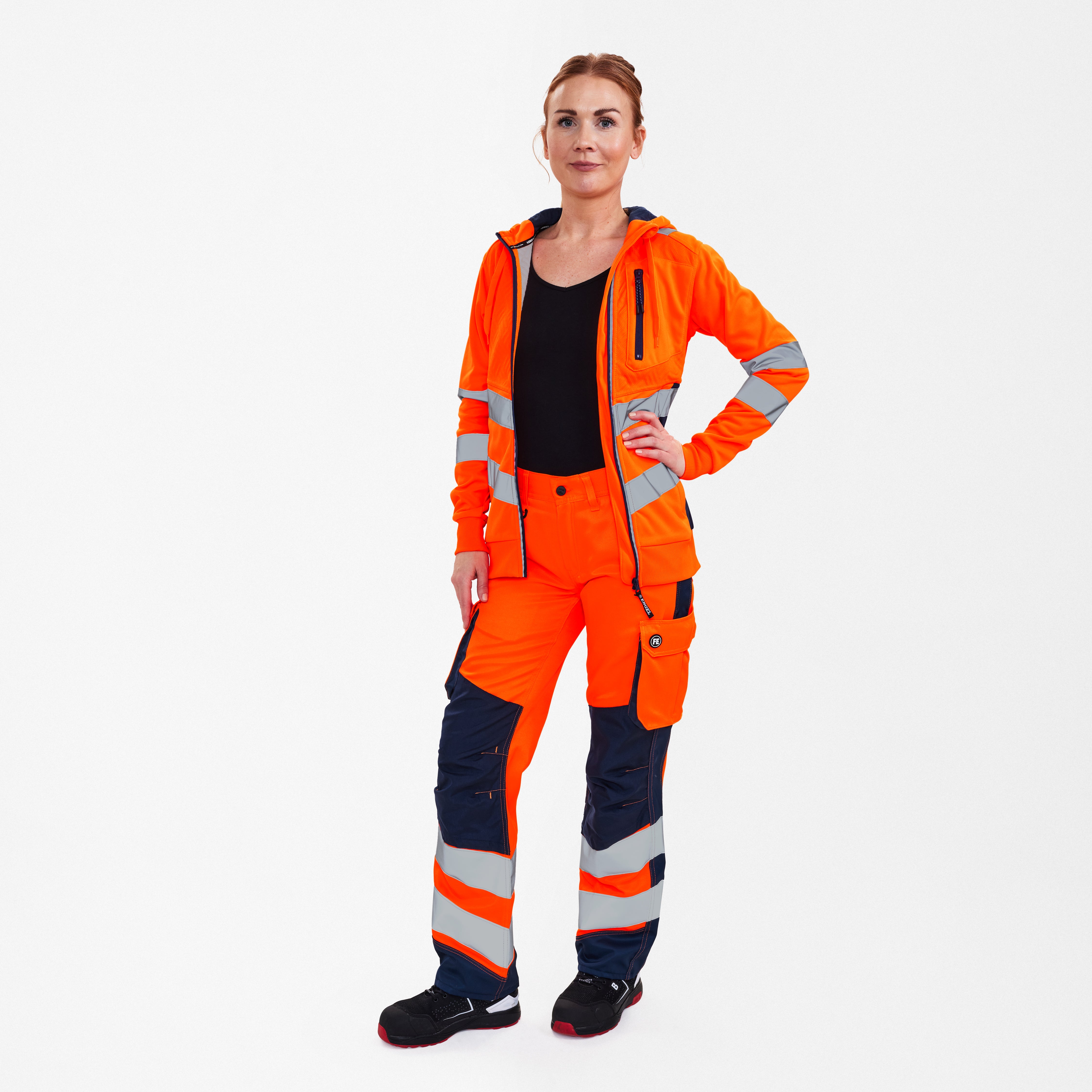Safety dames sweat cardigan