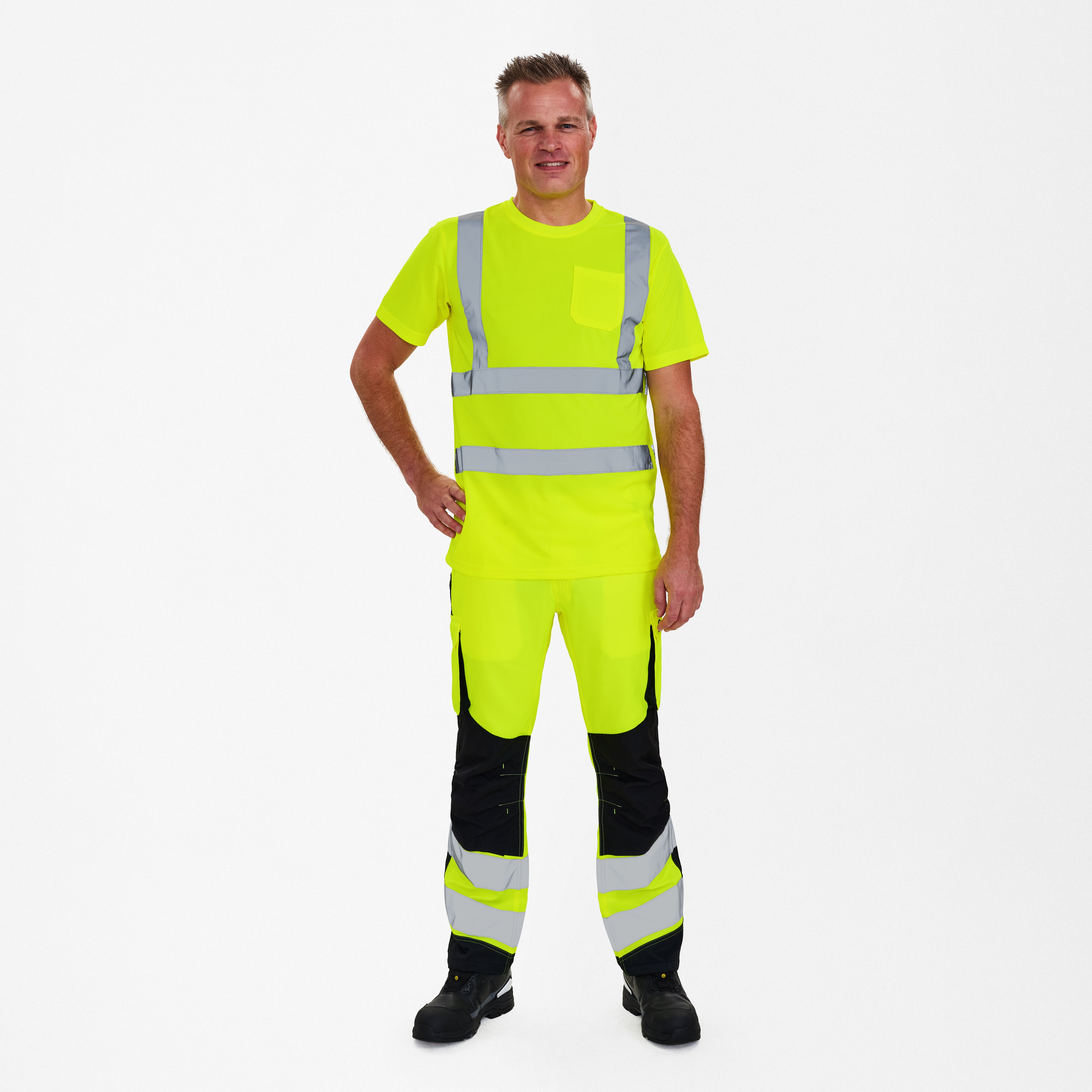 Safety T-shirt met borstzak
