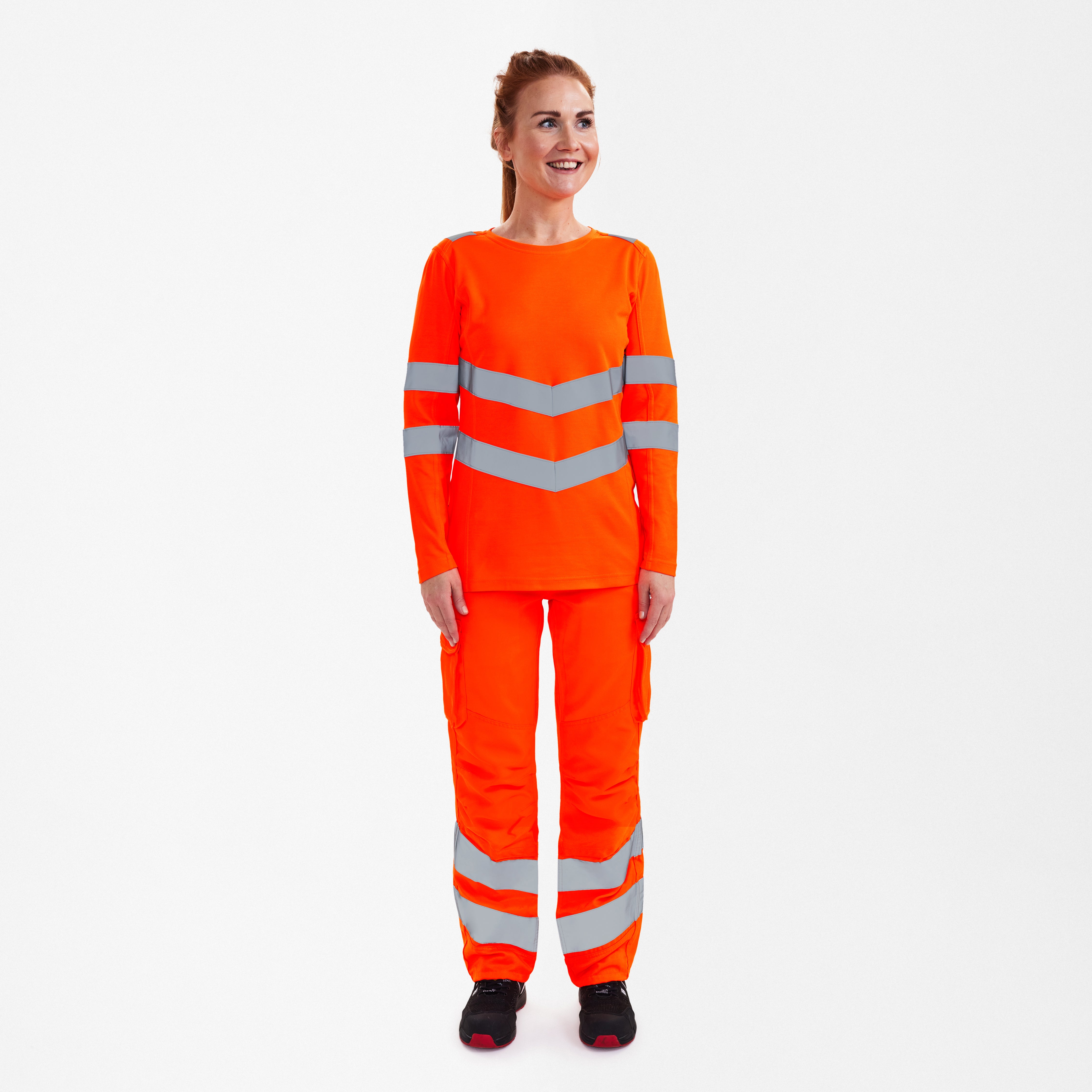 Safety dames T-shirt met lange mouwen