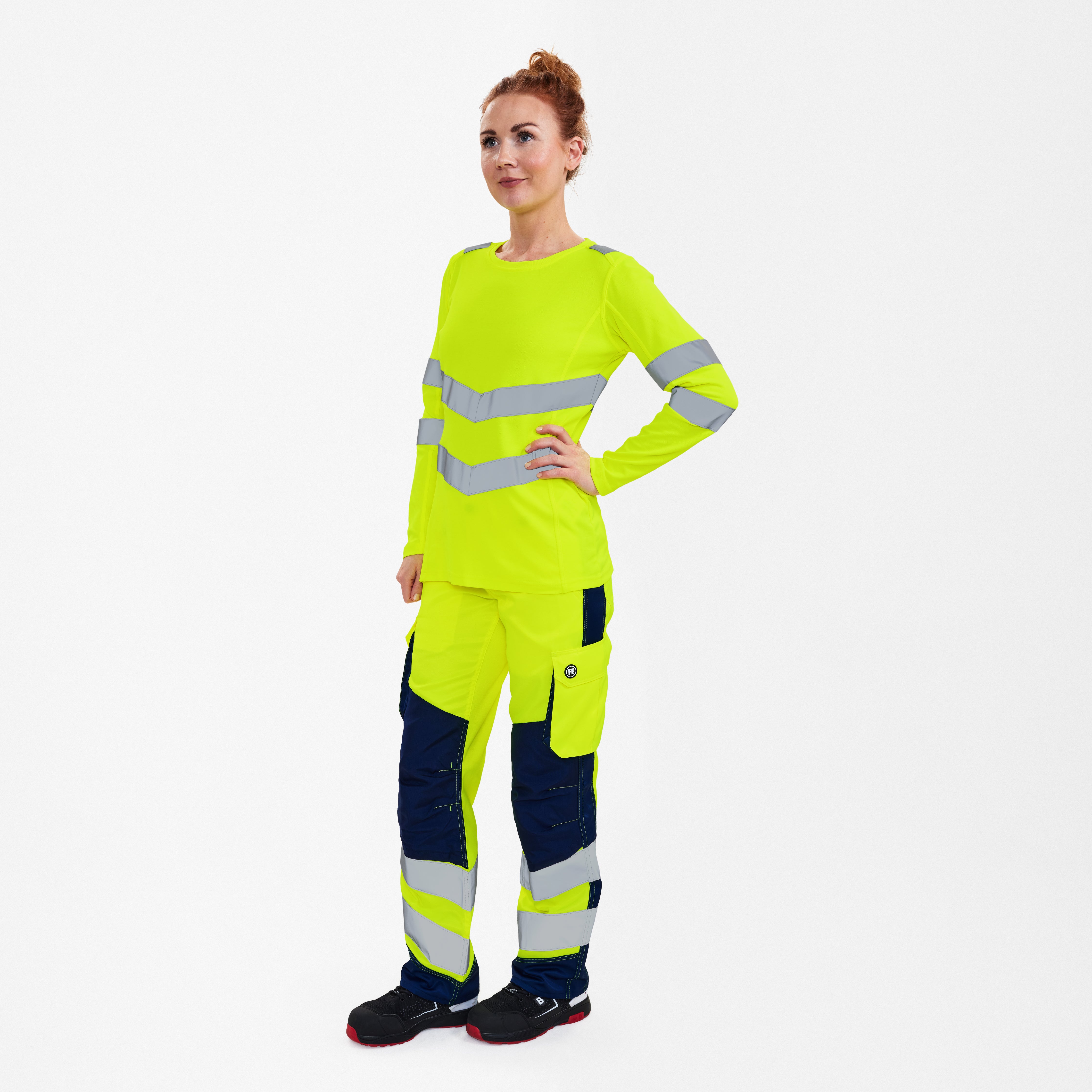 Safety dames T-shirt met lange mouwen