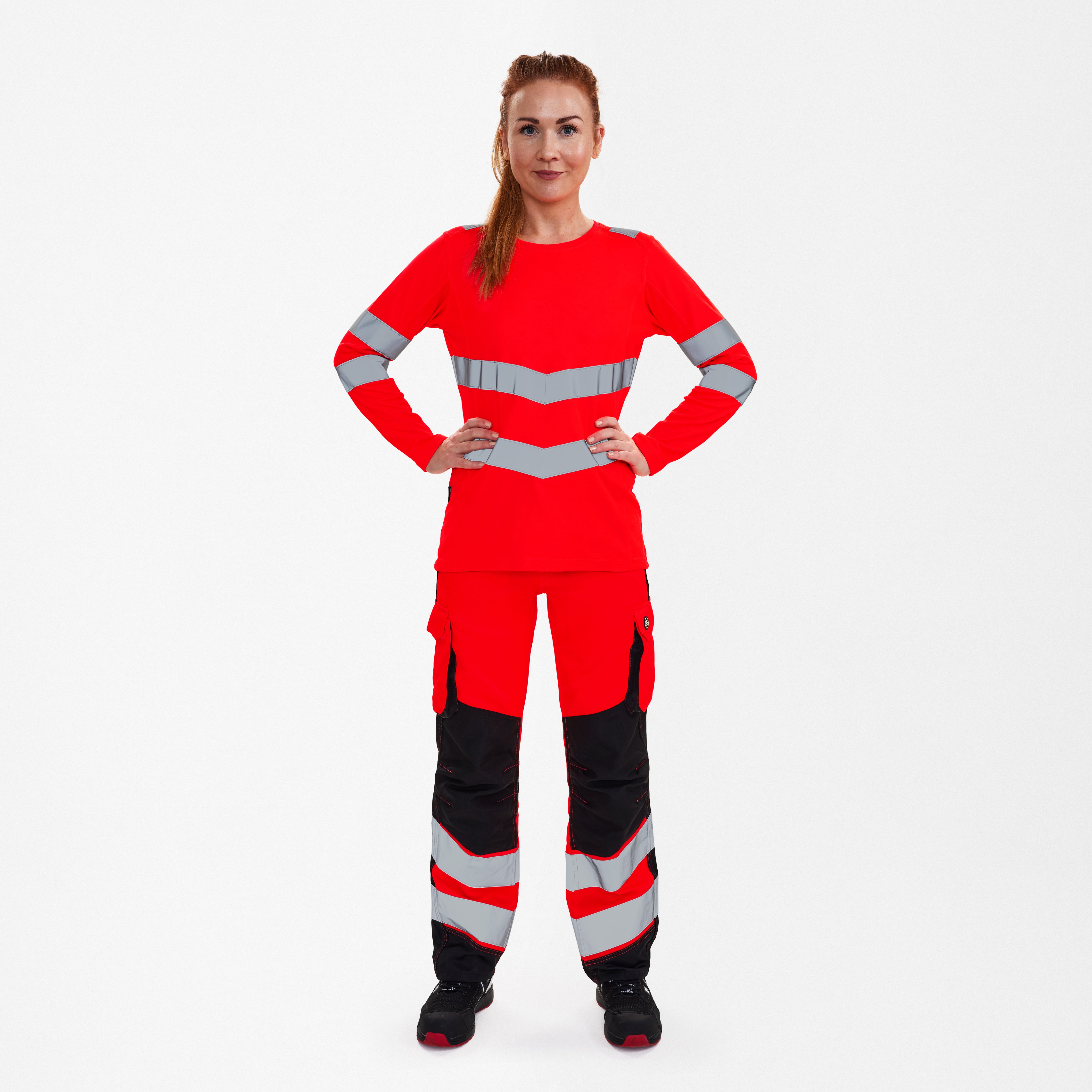 Safety dames T-shirt met lange mouwen
