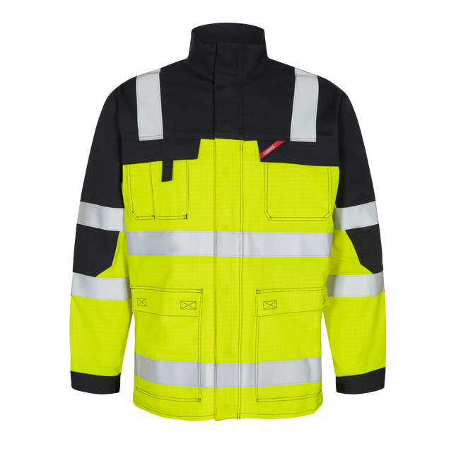 Safety+ EN ISO 20471 Multinorm jack - Geel/Zwart