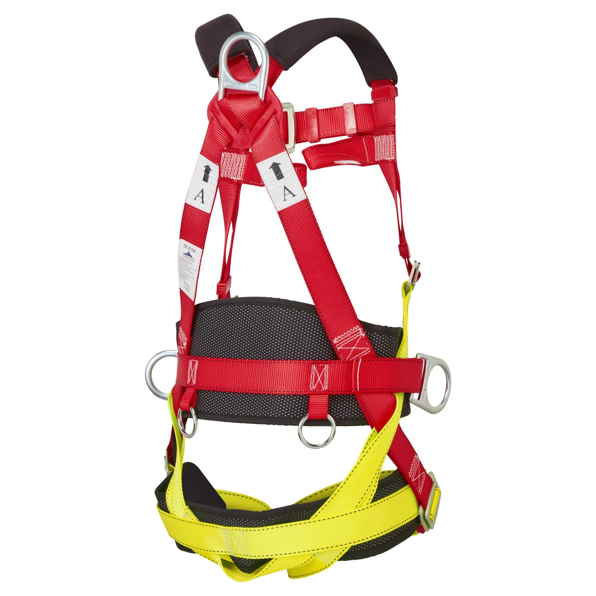 3 Punts Harnas Comfort Plus - Rood - achterkant