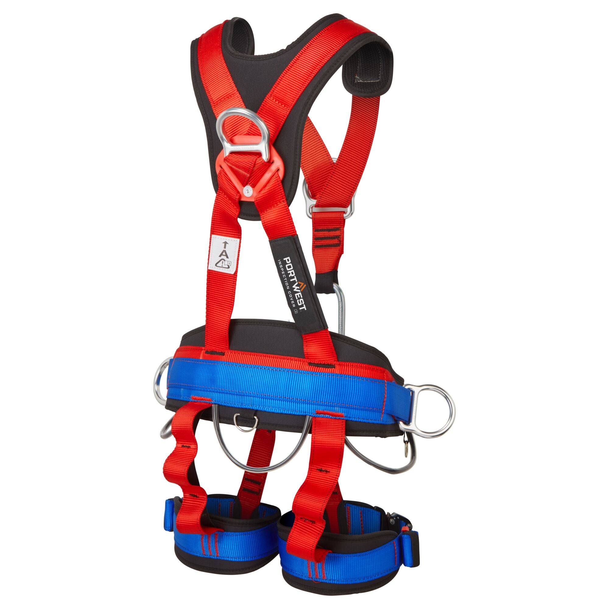 4 Punts Harnas Comfort Plus - Rood - achterkant
