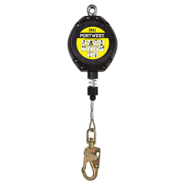 10m intrekbaar valstopblok - Black