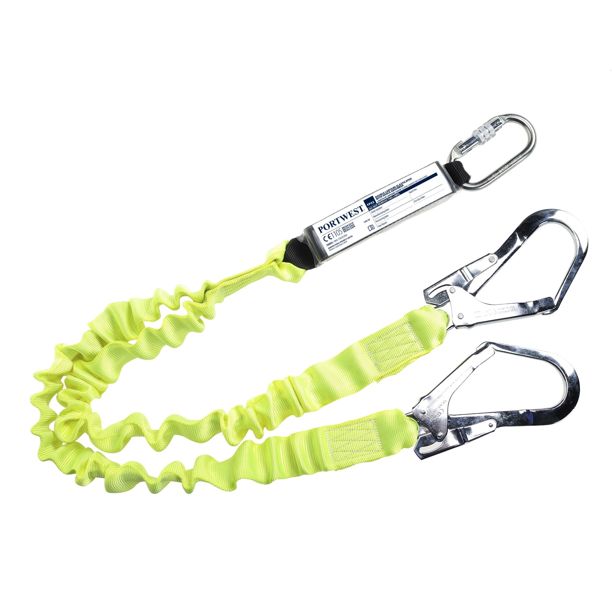 Portwest Elasticated Twin Leg Shock Absorbing Lanyard