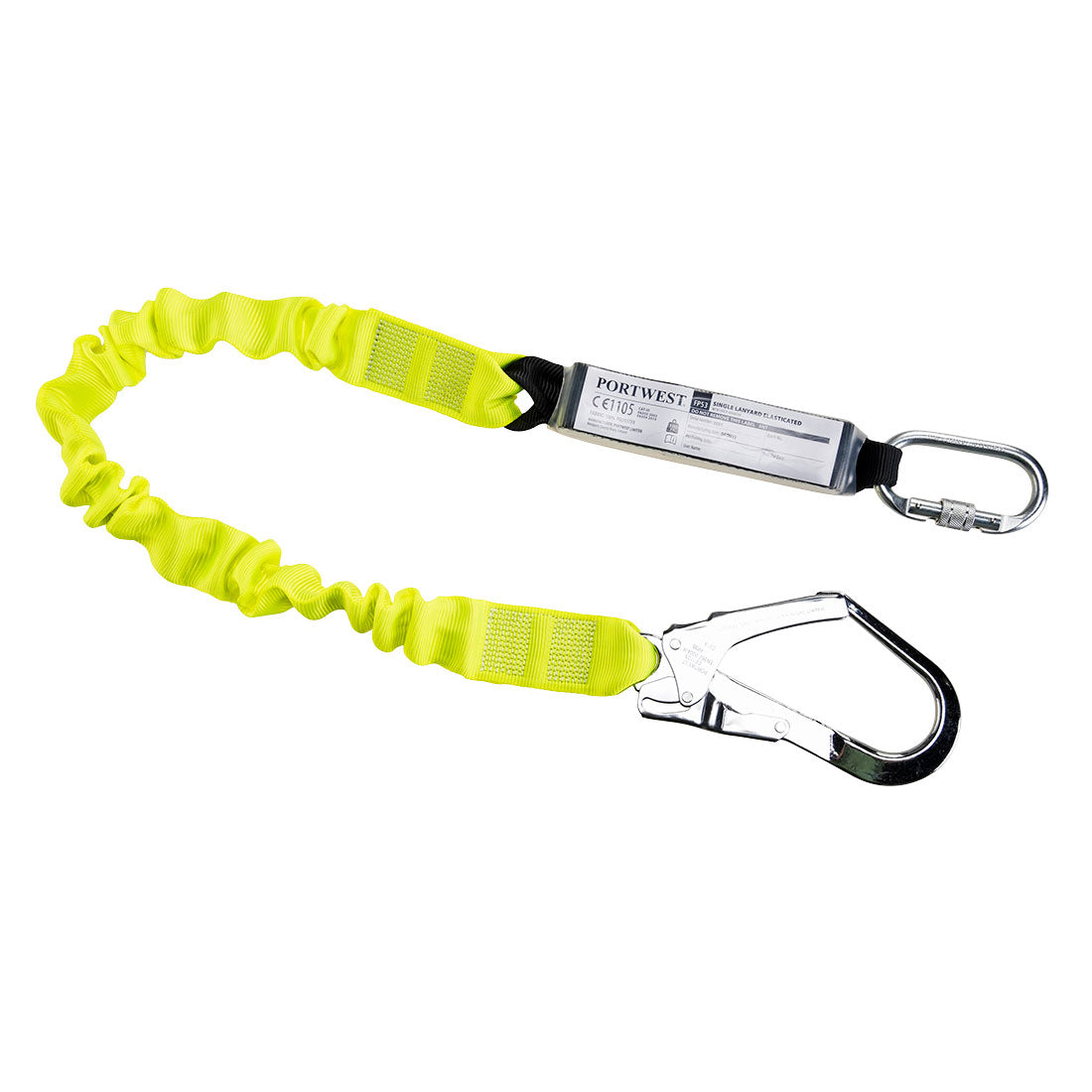 Enkelvoudig, elastisch koord met schokdemper - Yellow