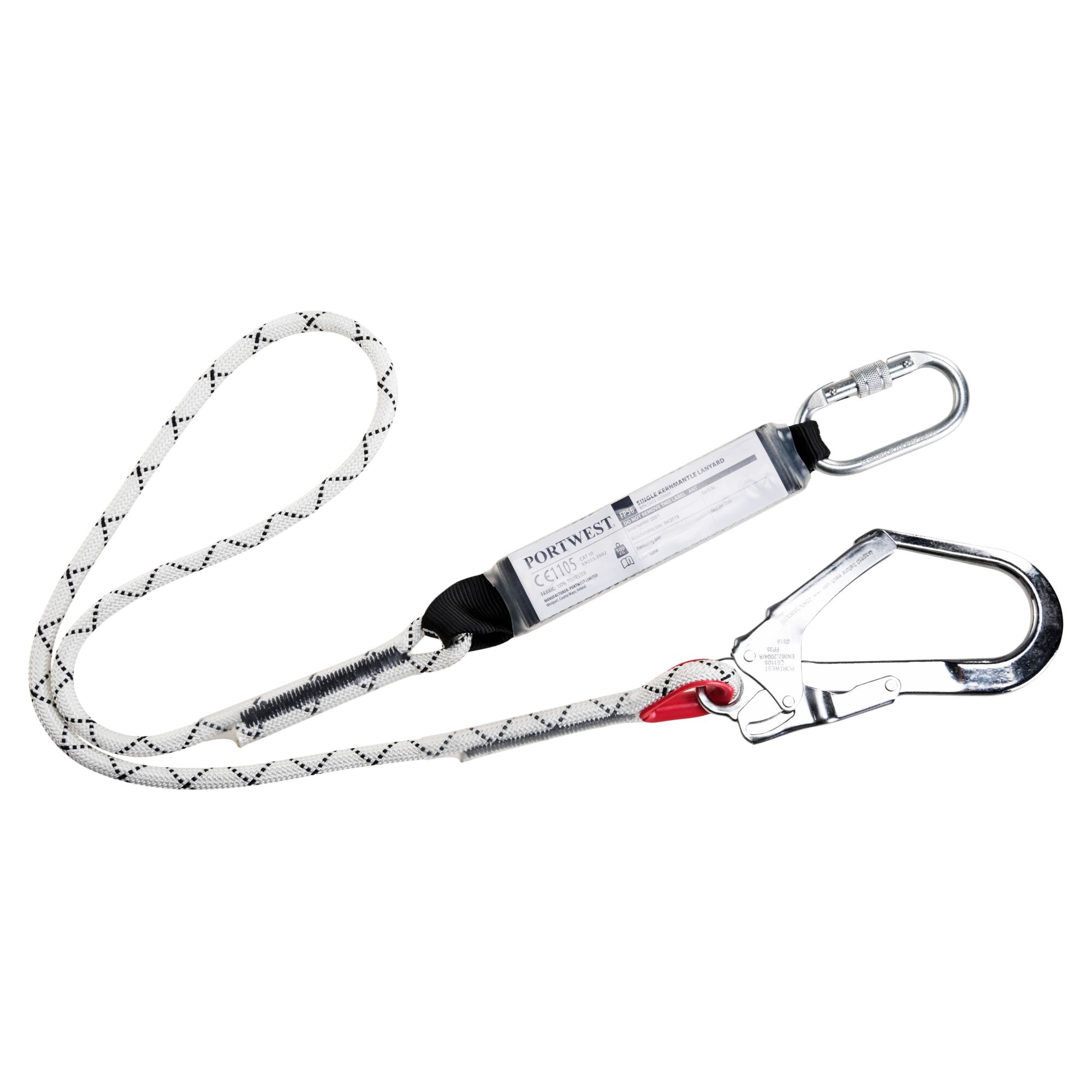 Portwest Single Core Lanyard with Shock Absorber