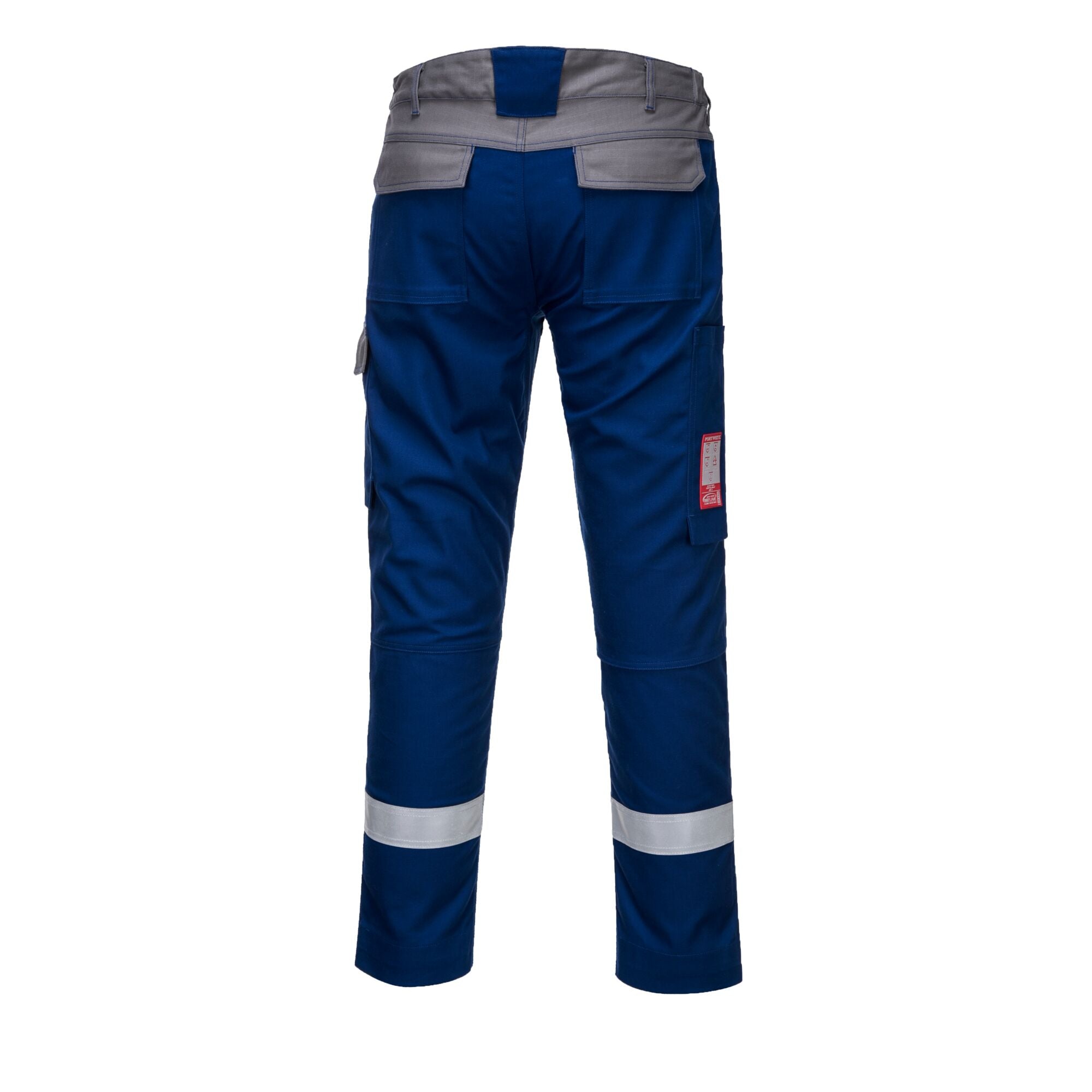 Bizflame Ultra twee kleuren broek - Koningsblauw - achterkant