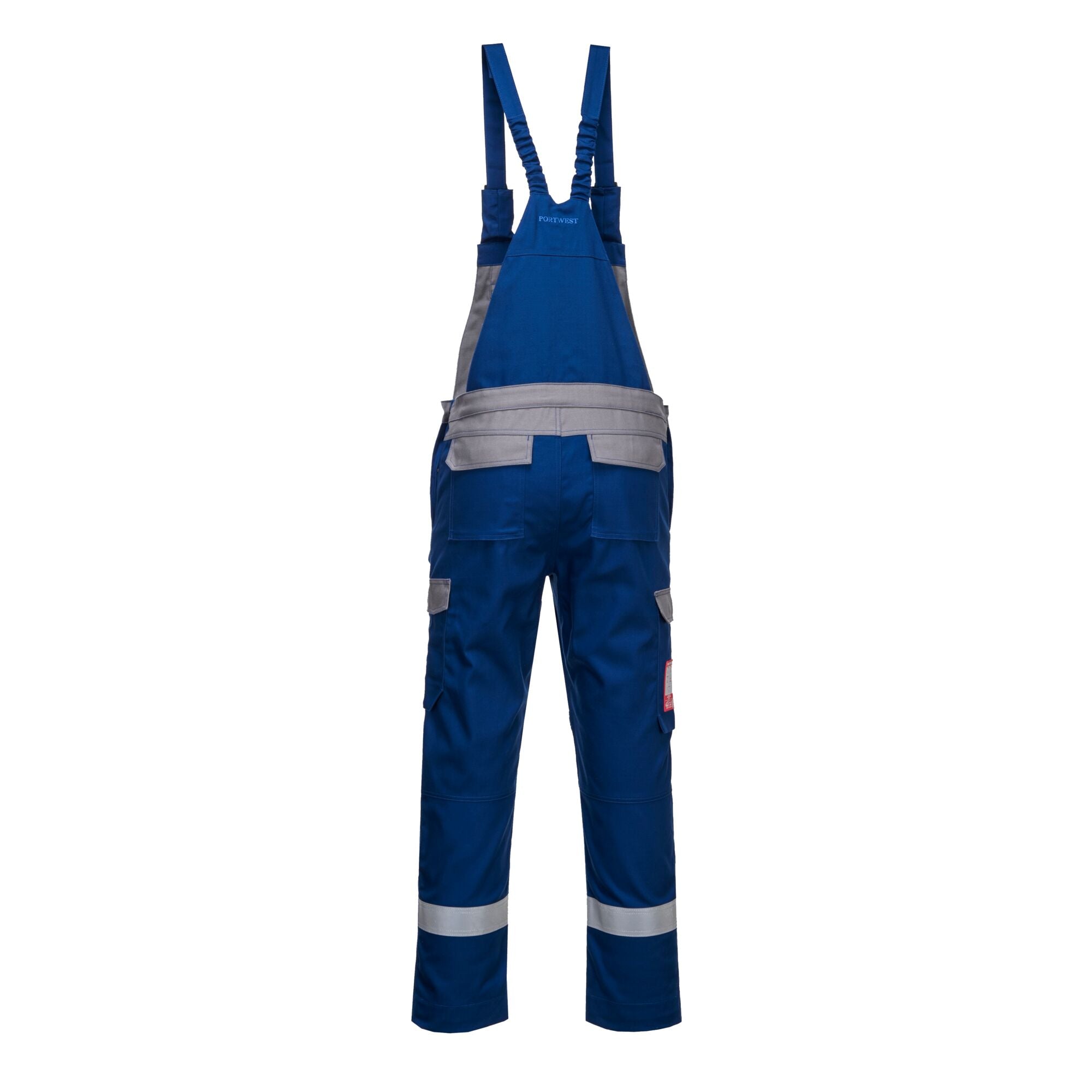 Bizflame Ultra twee kleuren Amerikaanse overall - Koningsblauw - achterkant
