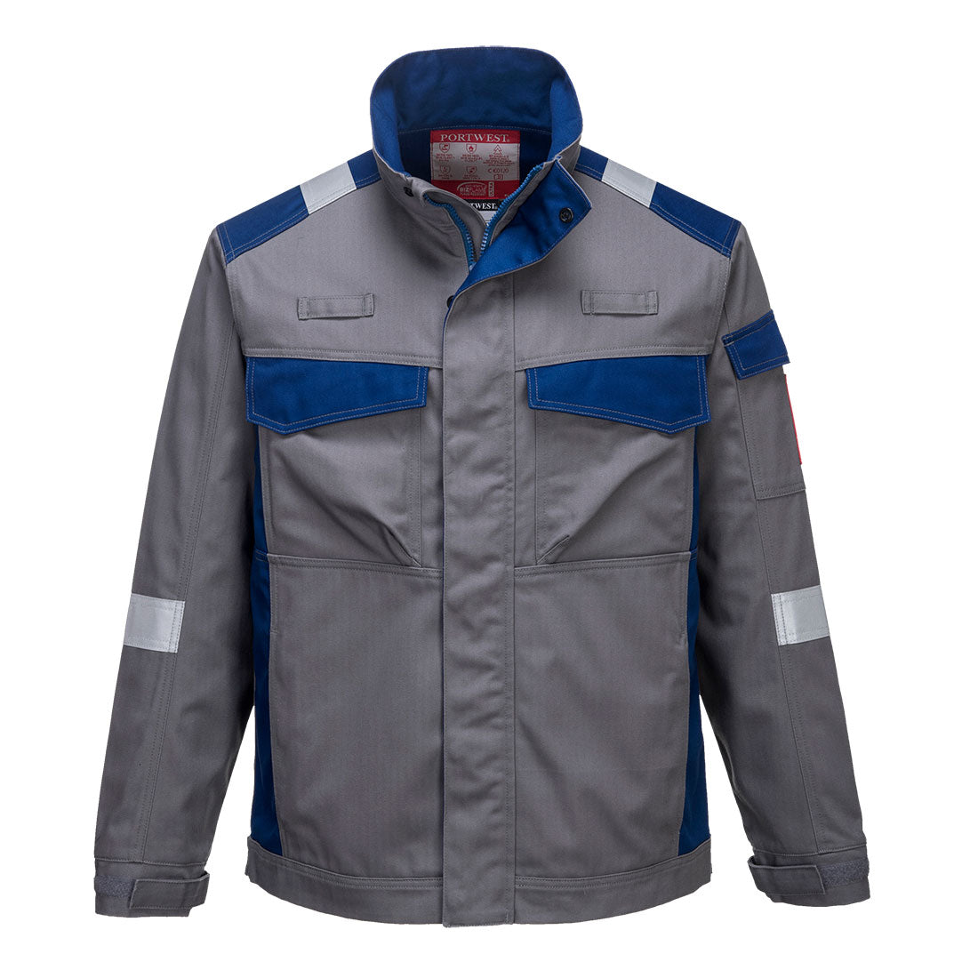 Bizflame Industry Two Tone FR Jacket - Grey