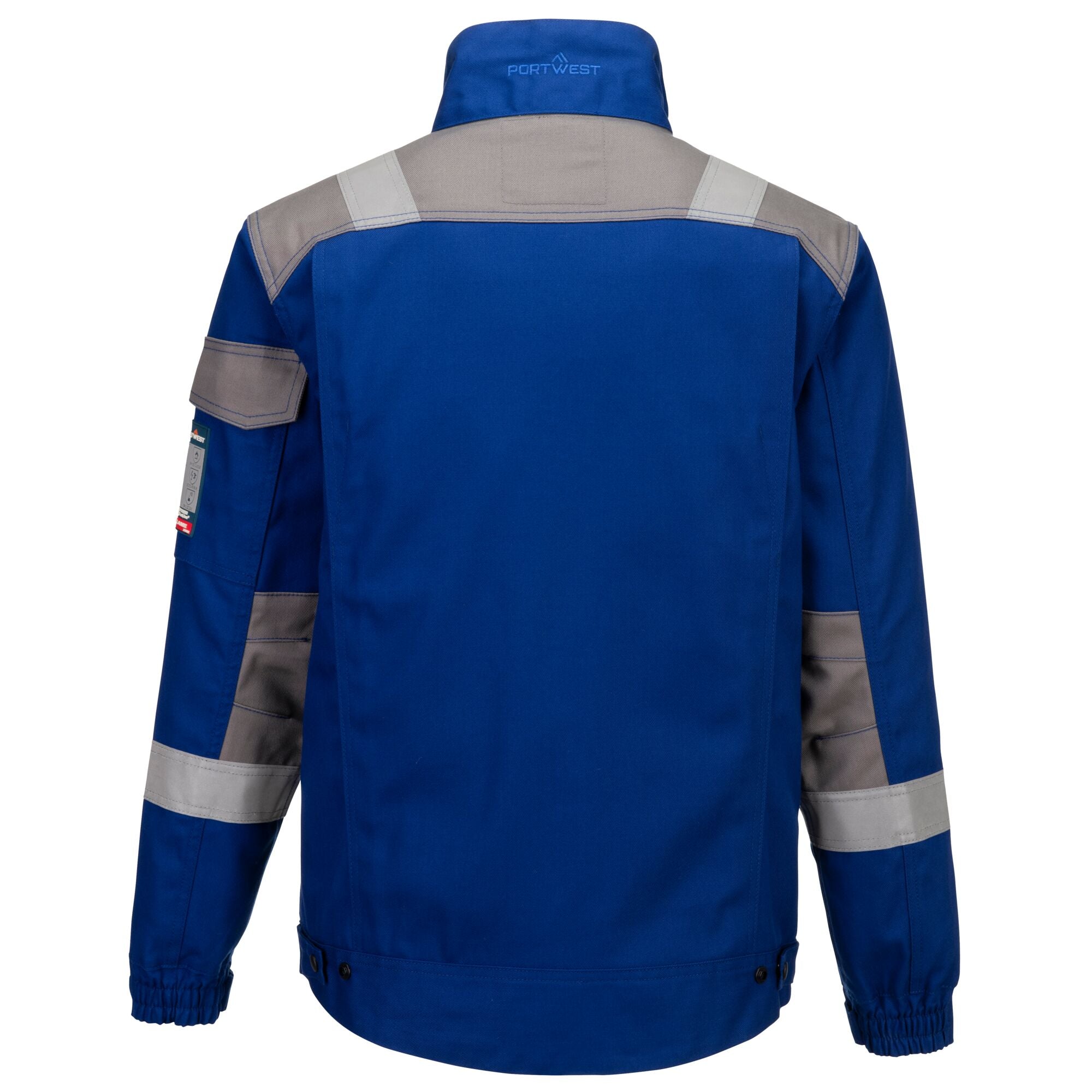 Bizflame Ultra twee kleuren jack - Koningsblauw - achterkant