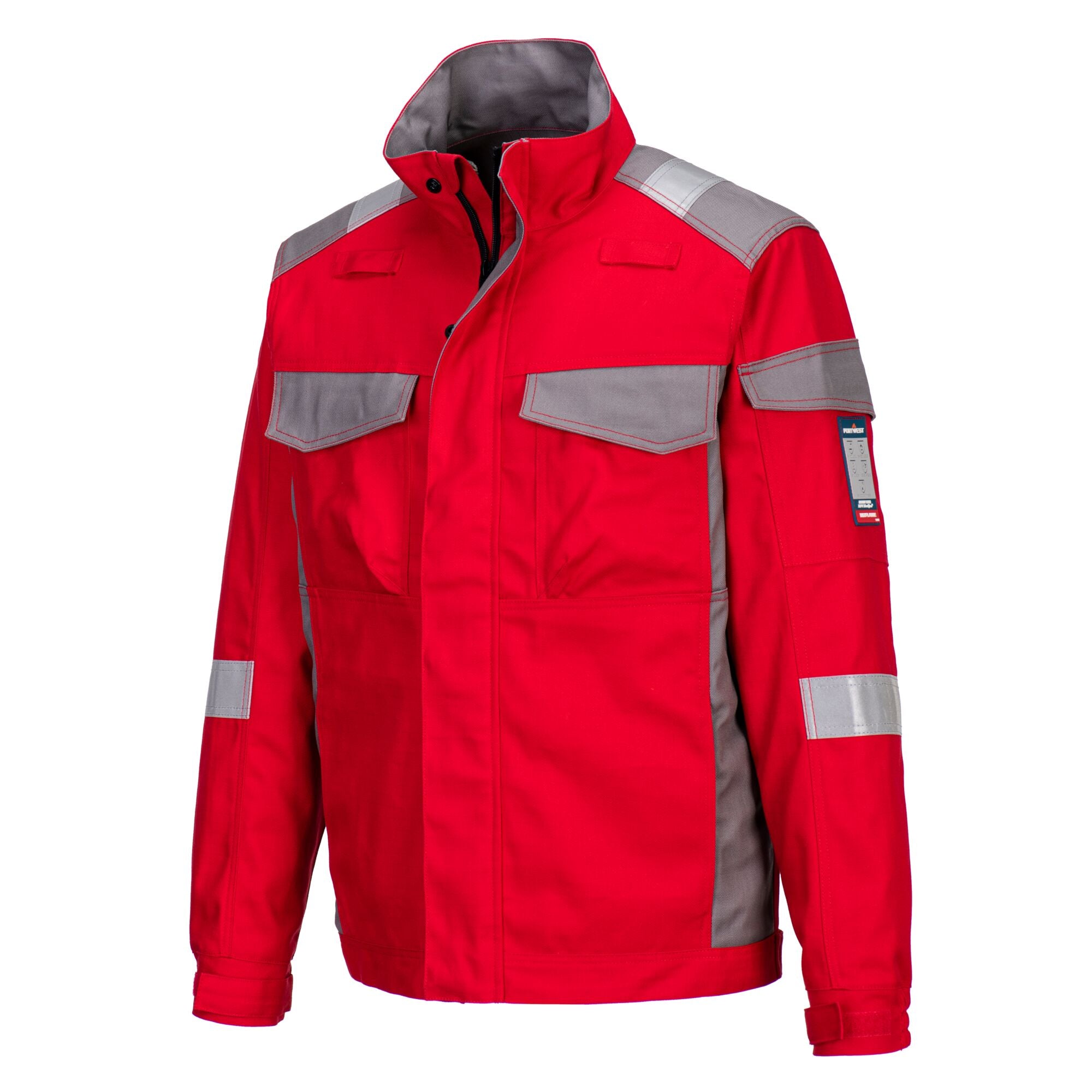 Bizflame Ultra twee kleuren jack - Rood - opname 2