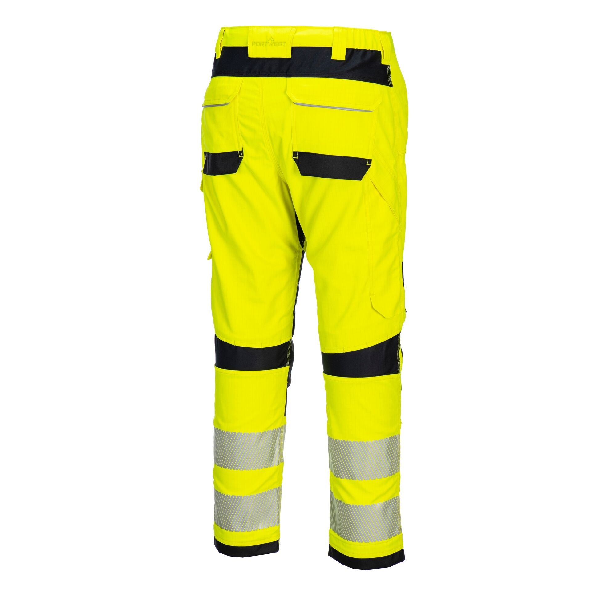 PW3 Vlamvertragende Modaflame Hi-Vis werkbroek FR406 - Geel/Zwart - opname 3