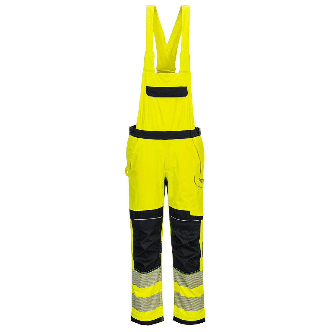 PW3 Modaflame Work Hi-Vis Multi-Norm FR Bib and Brace - Yellow/Navy