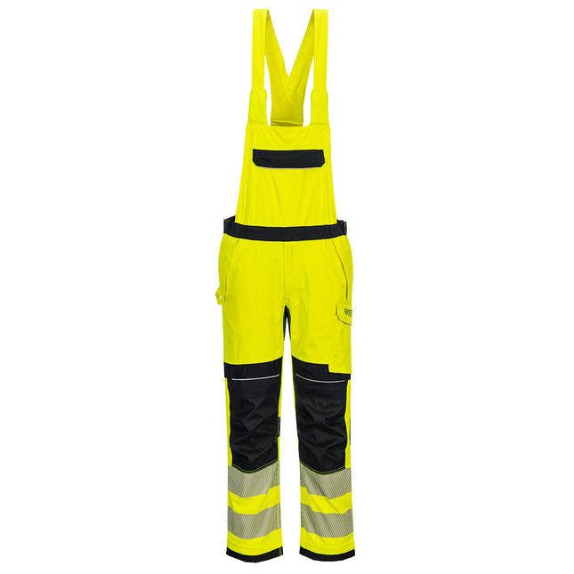 PW3 Modaflame Work Hi-Vis Multi-Norm FR Bib and Brace - Yellow/Navy