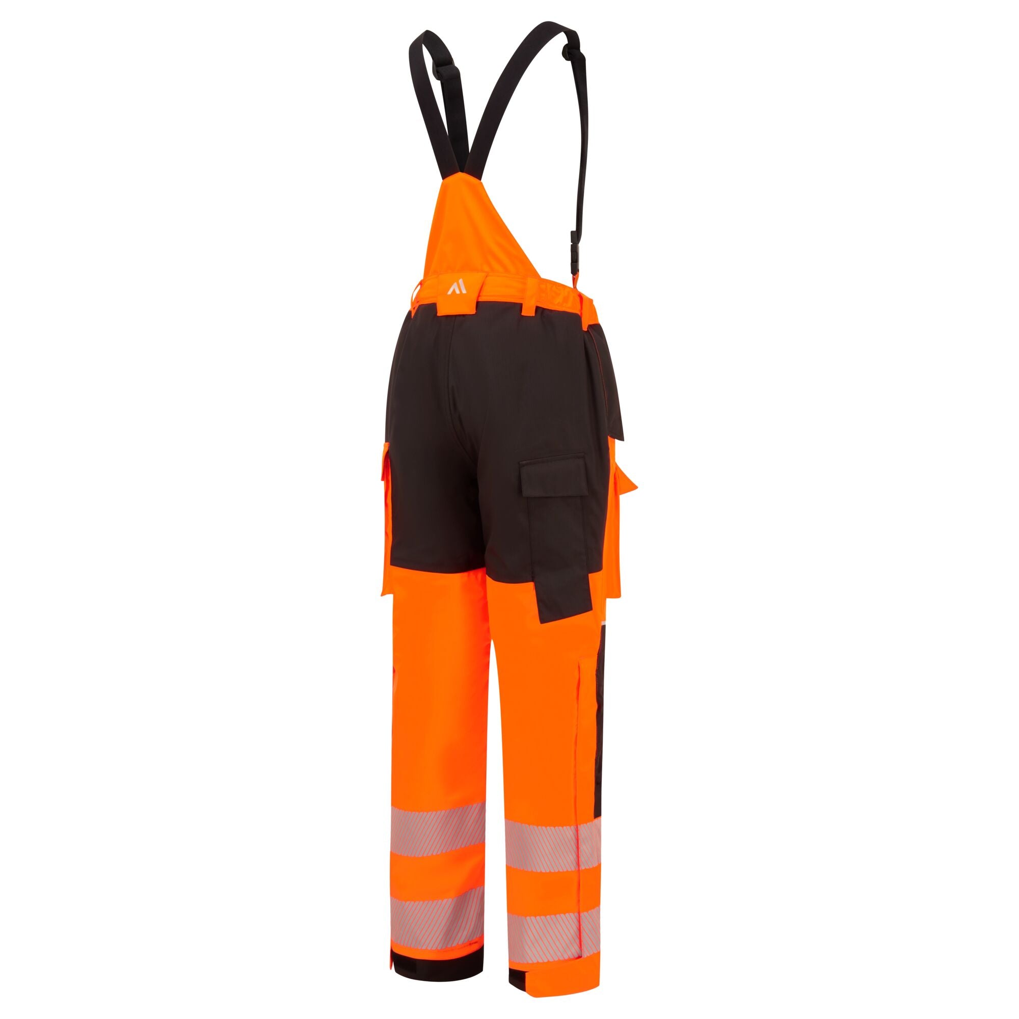 PW3 Vlamvertragende Modaflame Regen Hi-Vis winterbroek - Oranje/Zwart - opname 3