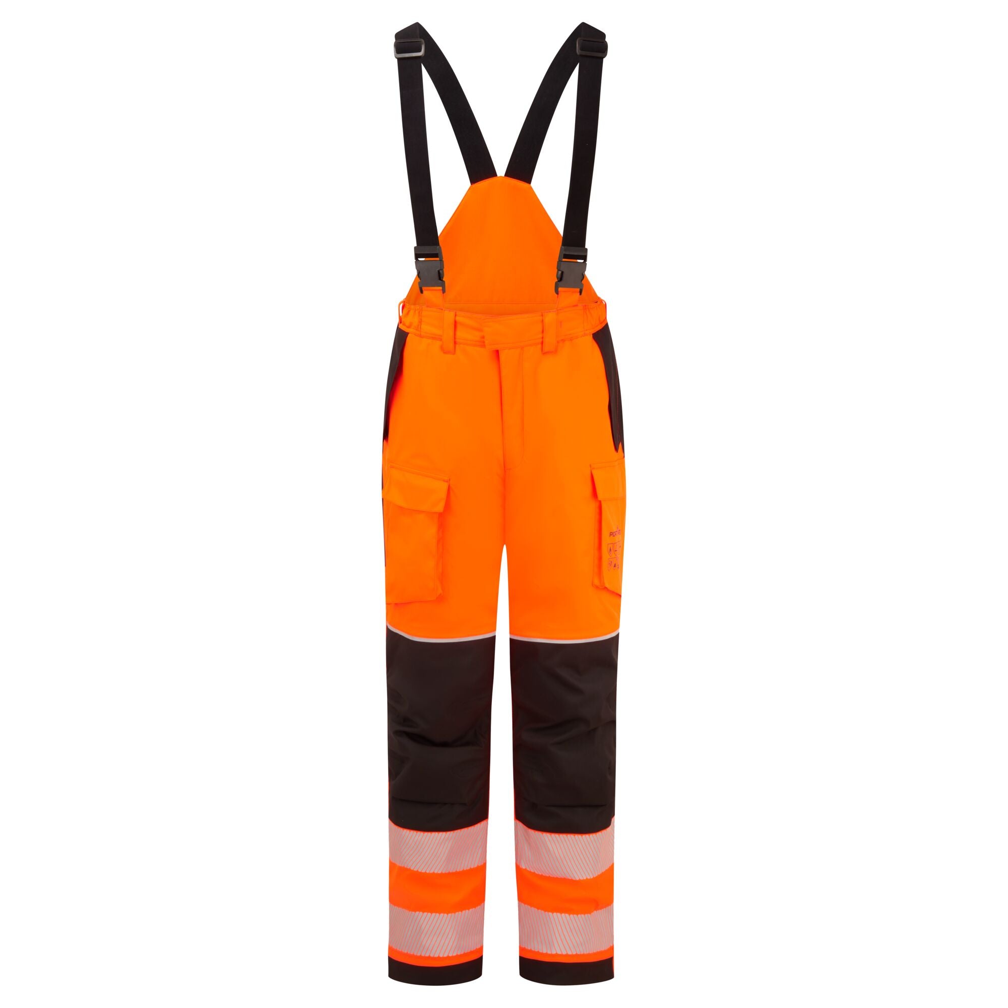 PW3 Vlamvertragende Modaflame Regen Hi-Vis winterbroek - Oranje/Zwart