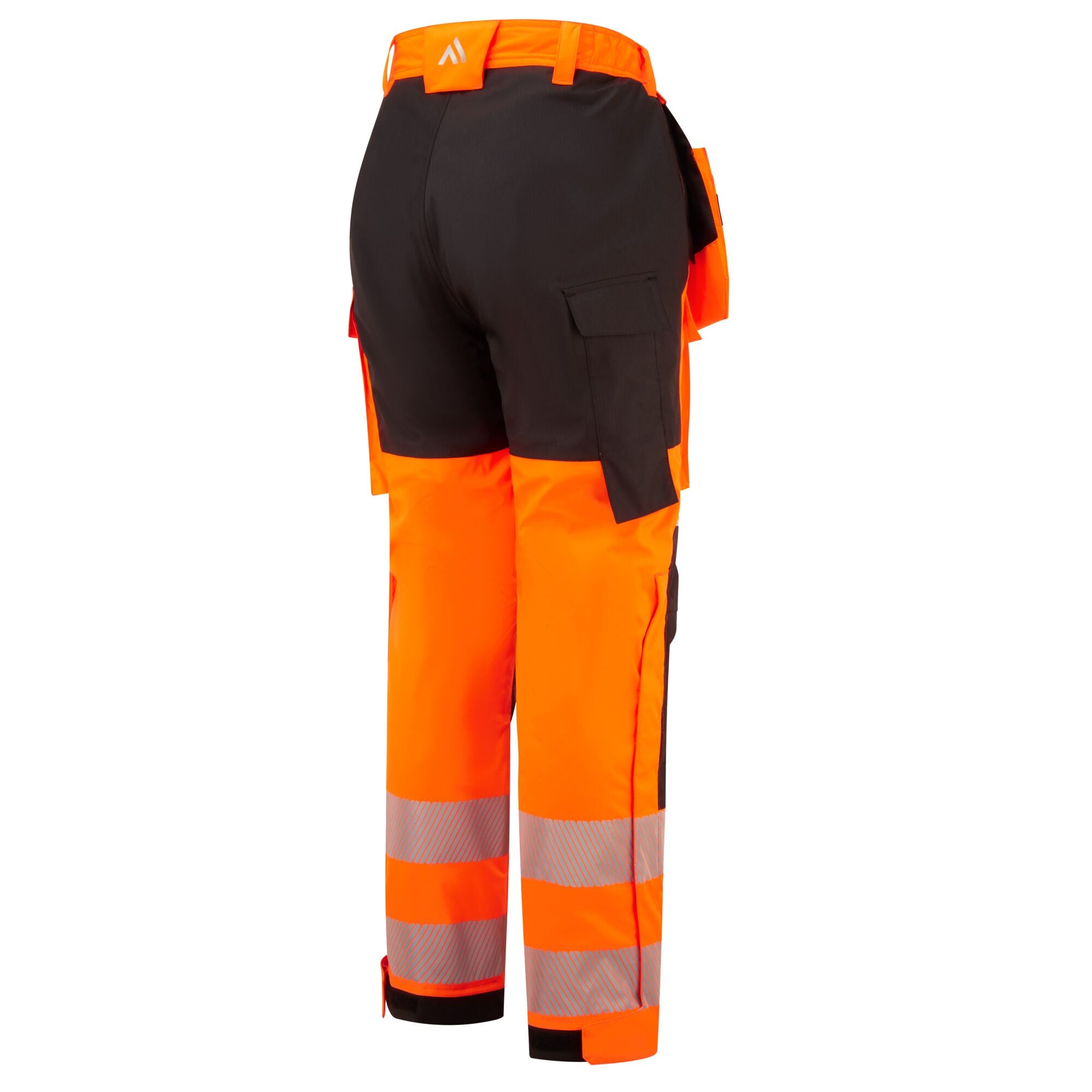PW3 Vlamvertragende Modaflame Hi-Vis winterbroek met holsterzakken - Oranje/Zwart - opname 3