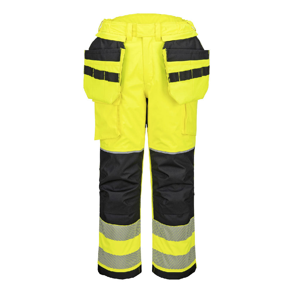 PW3 Modaflame Rain+ Hi-Vis FR Winter Holster Trousers - Yellow/Black