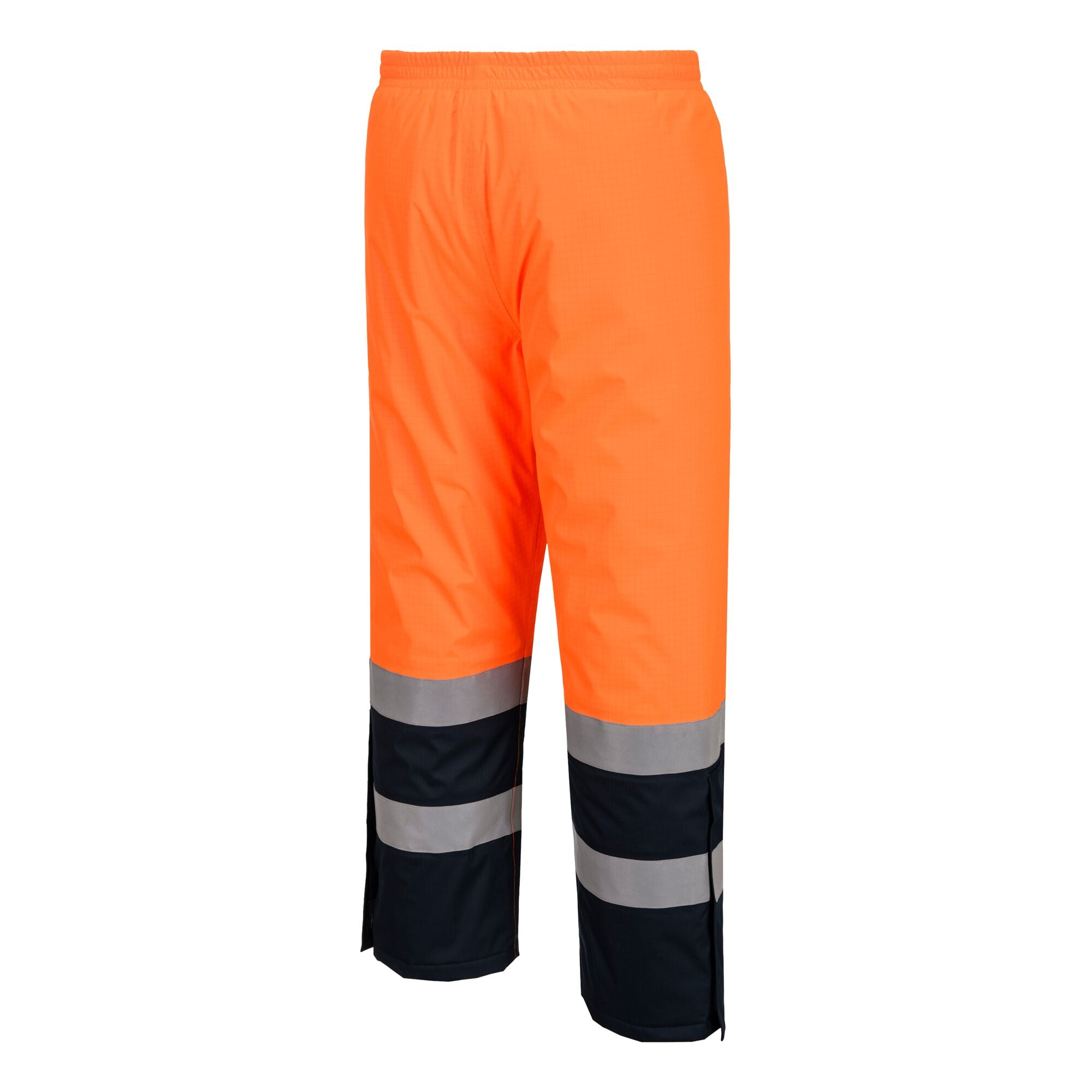 Bizflame Rain+ Hi-Vis Multi-Norm Contrast FR Winterbroek - Oranje/Marine - opname 3