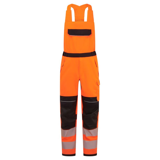 PW3 Modaflame Work HVO Multi-Norm FR Bib and Brace - Orange/Black