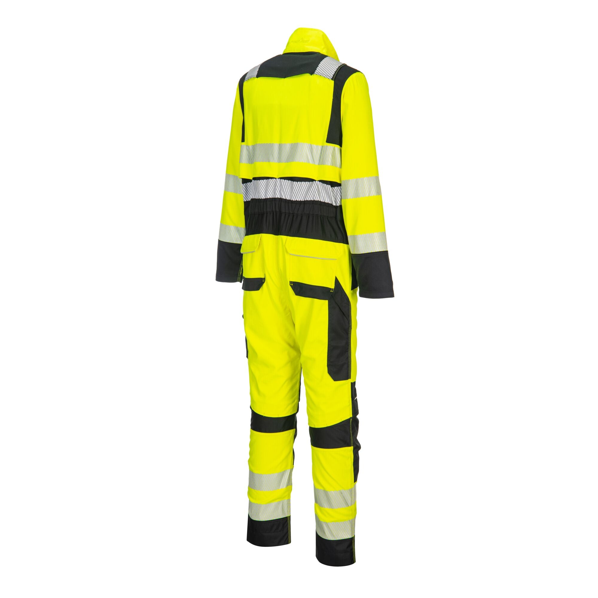 PW3 Vlamvertragende Modaflame Hi-Vis Overall FR507 - Geel/Zwart - opname 3