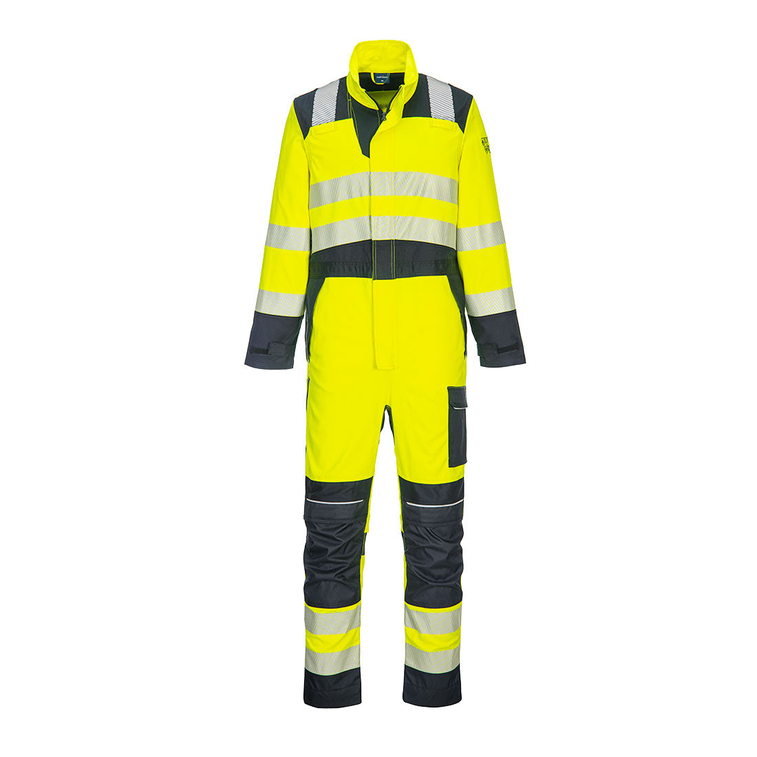 PW3 Modaflame Work Hi-Vis Multi-Norm FR Coverall - Yellow/Navy