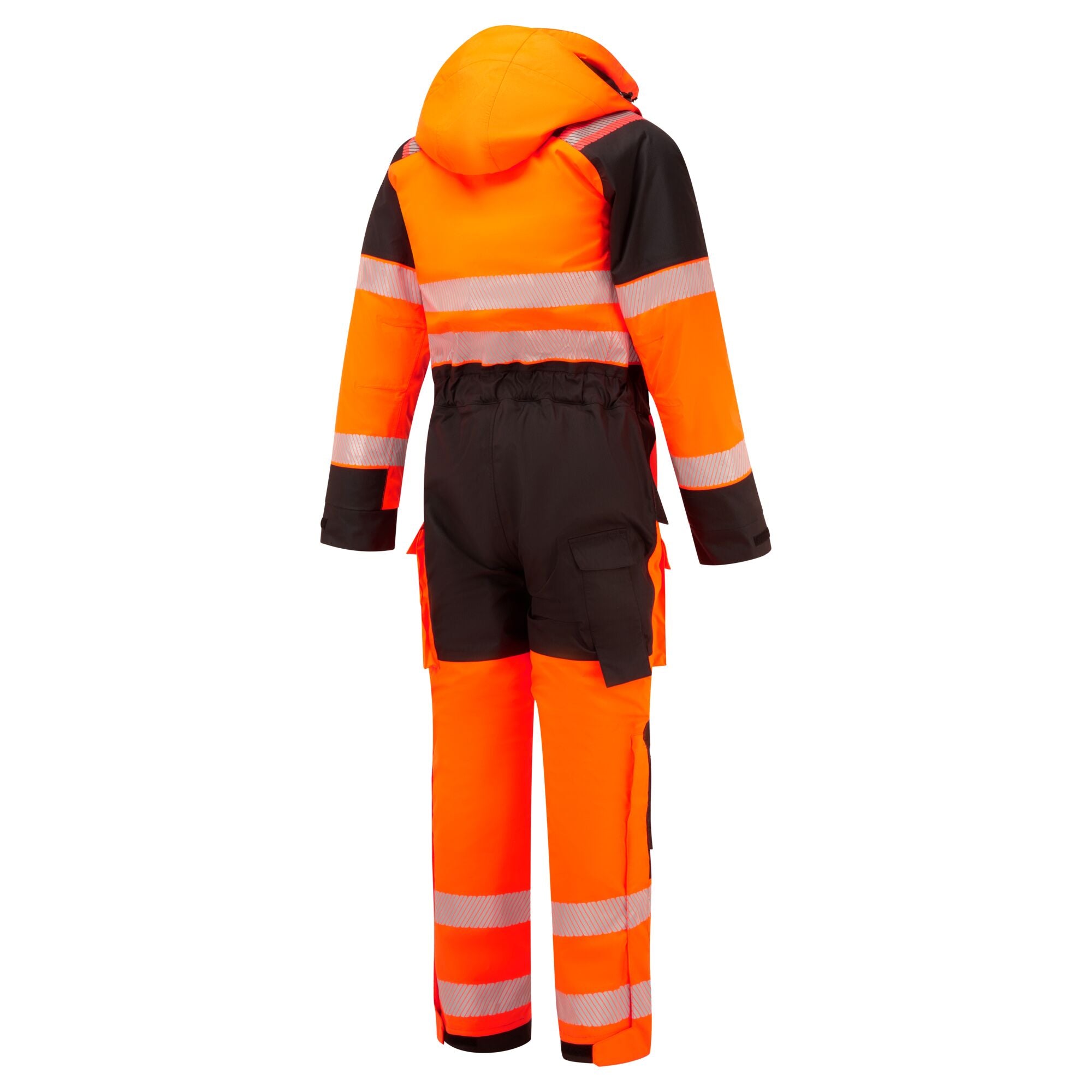 PW3 Modaflame Regen + Hi-Vis Multi-Norm Vlamvertragende Winteroverall - Oranje/Zwart - opname 3