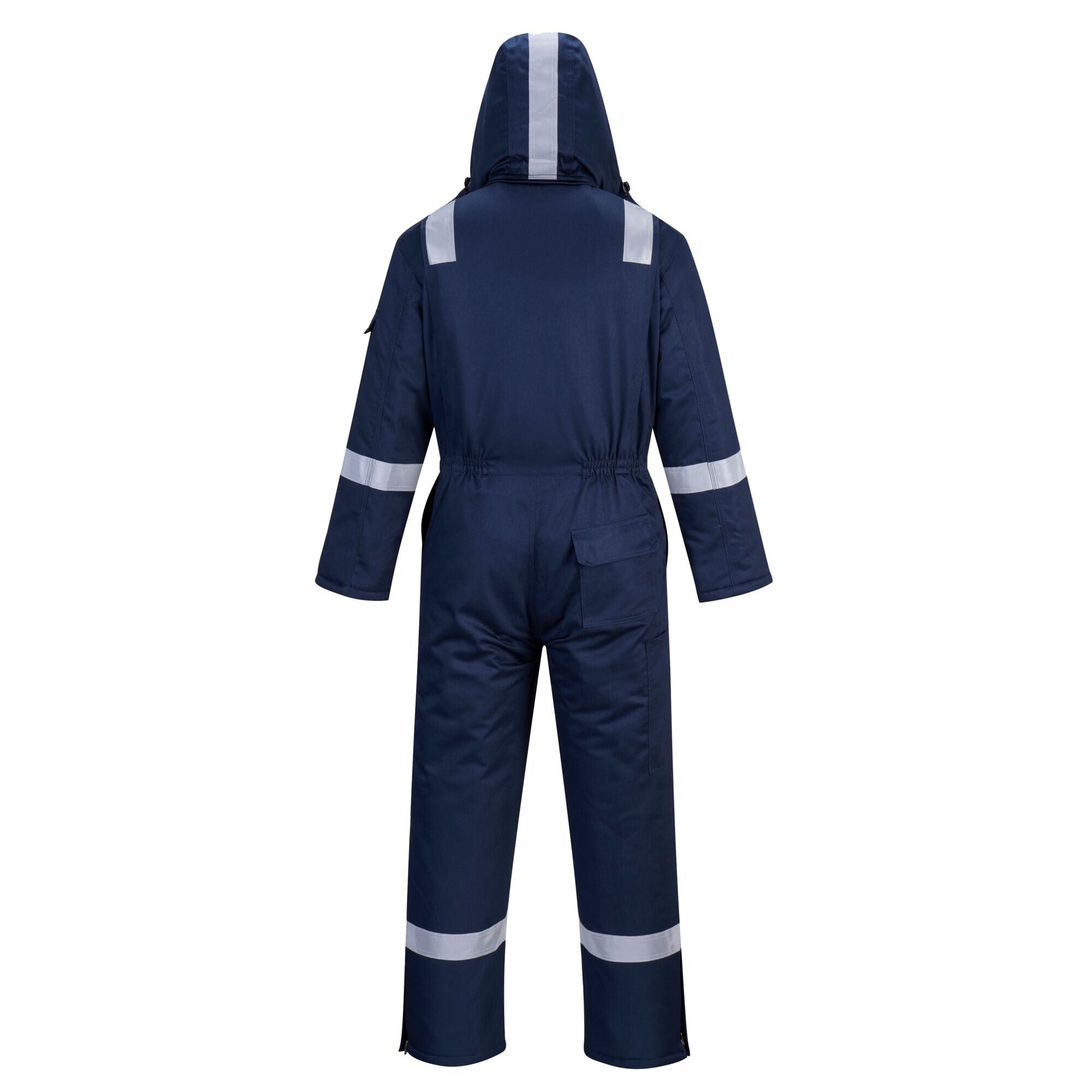 Vlamvertragende Antistatische Winteroverall - Marine - achterkant