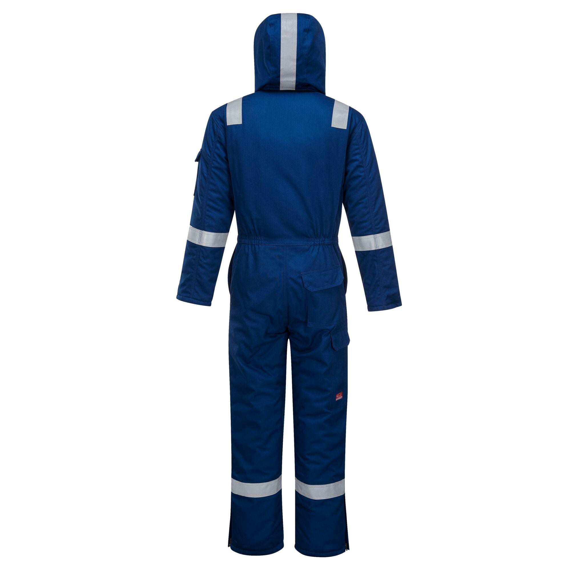 Vlamvertragende Antistatische Winteroverall - Koningsblauw - achterkant