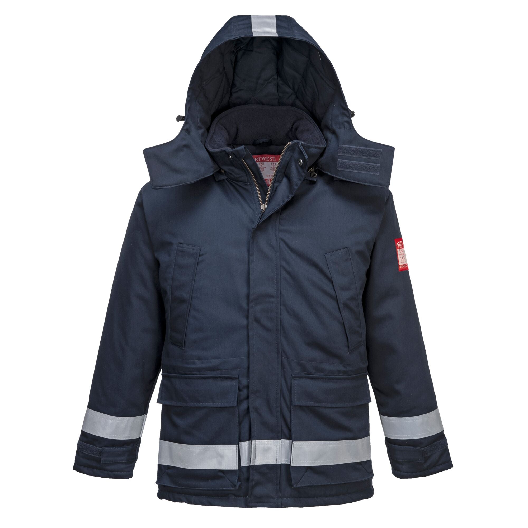 FR Antistatische Winterjas - Marine - opname 2