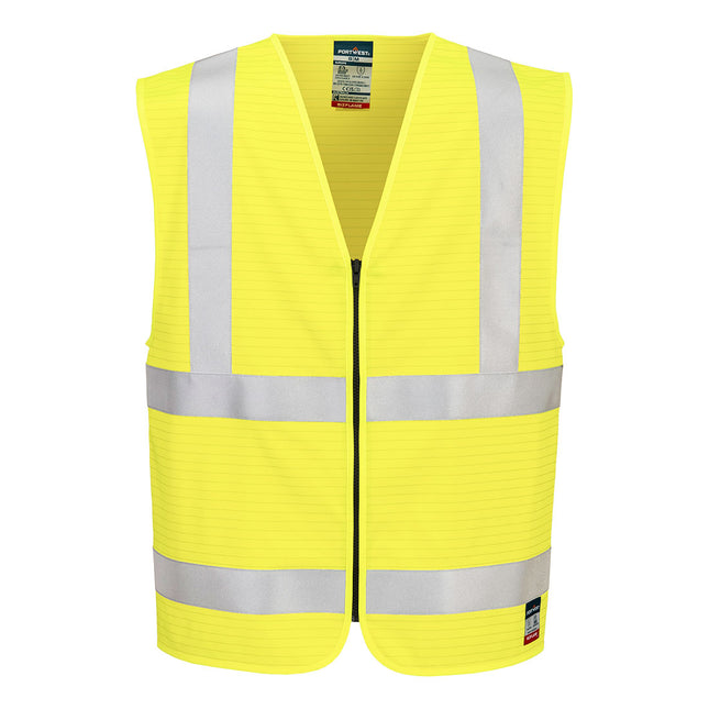 Bizflame Hi-Vis FR Zip Vest - Yellow