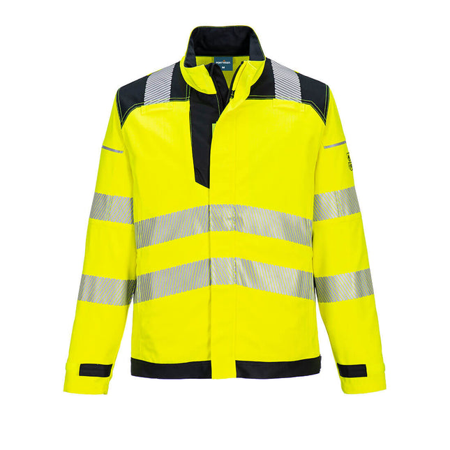 PW3 Modaflame Work Hi-Vis Multi-Norm FR Jacket - Yellow/Black